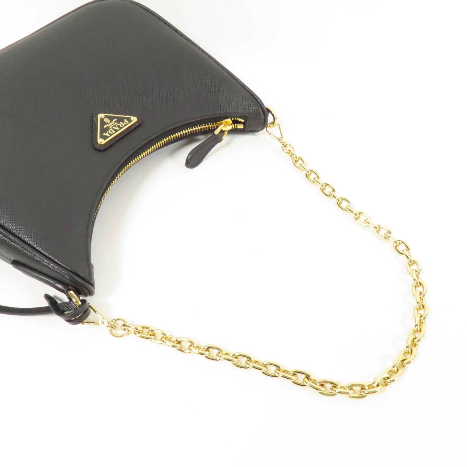 PRADA GHW Re-Edition 2005 2 Way Shoulder Bag 1BH204 NZV F0632 Saffiano Leather