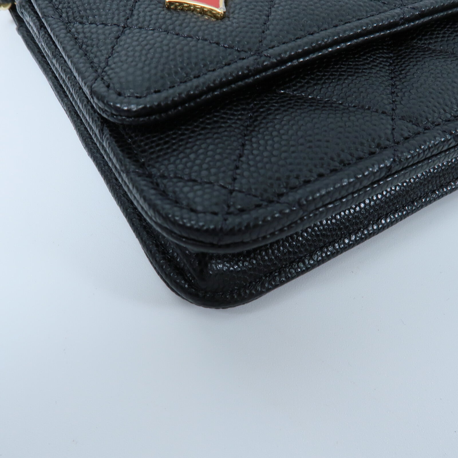 CHANEL 牛皮皮革WOC Wallet On Chain鏈帶肩背袋