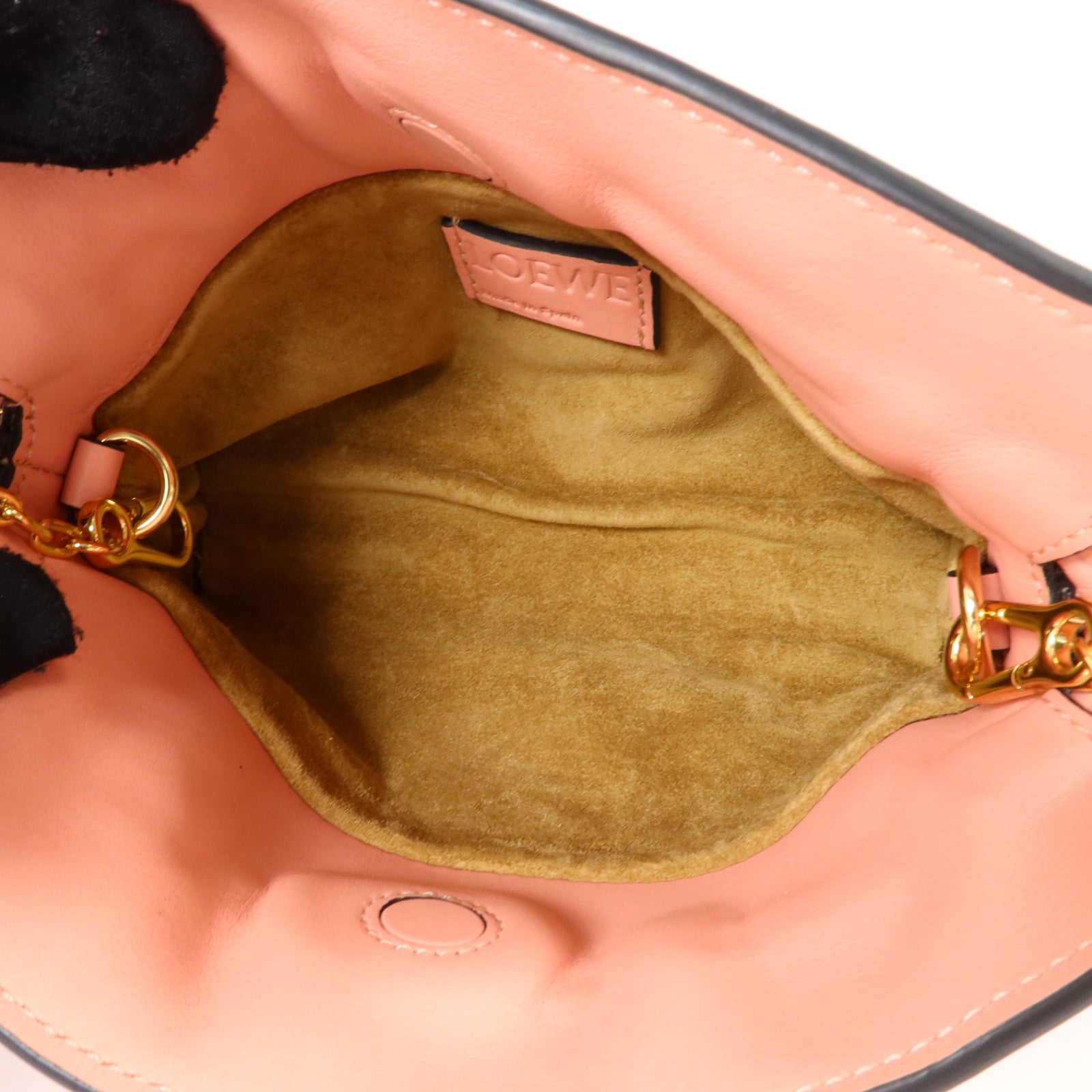 LOEWE 牛皮皮革Nano Flamenco鏈帶肩背袋