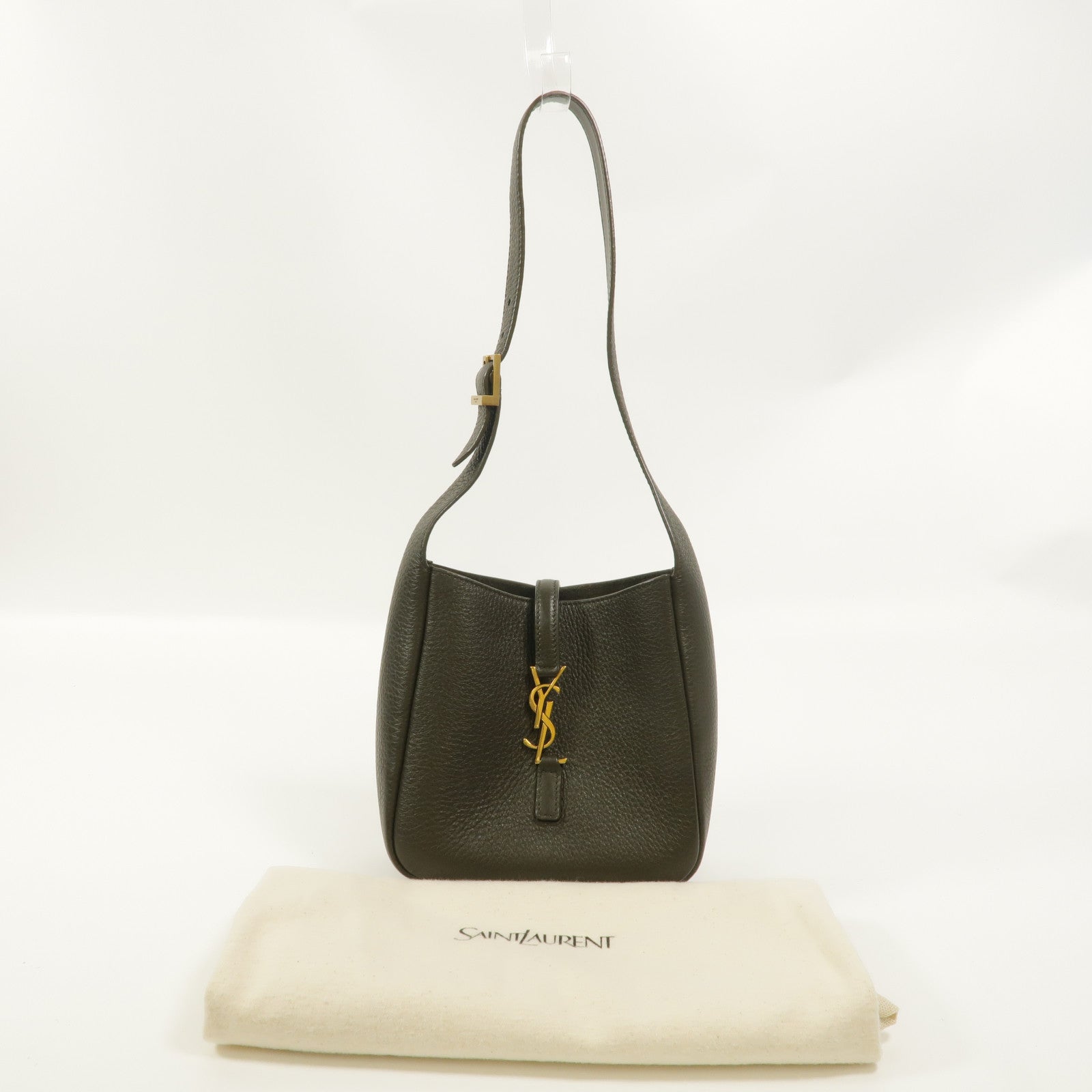 SAINT LAURENT 牛皮皮革Le 5 A 7 Baby Hobo Bag肩背袋