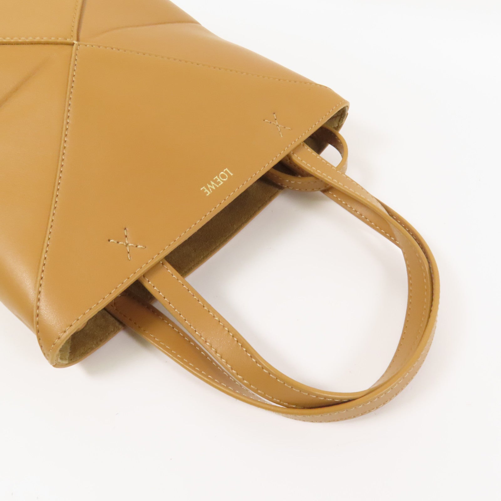 LOEWE 牛皮皮革Puzzle Mini Fold Bag金扣手挽肩背兩用袋