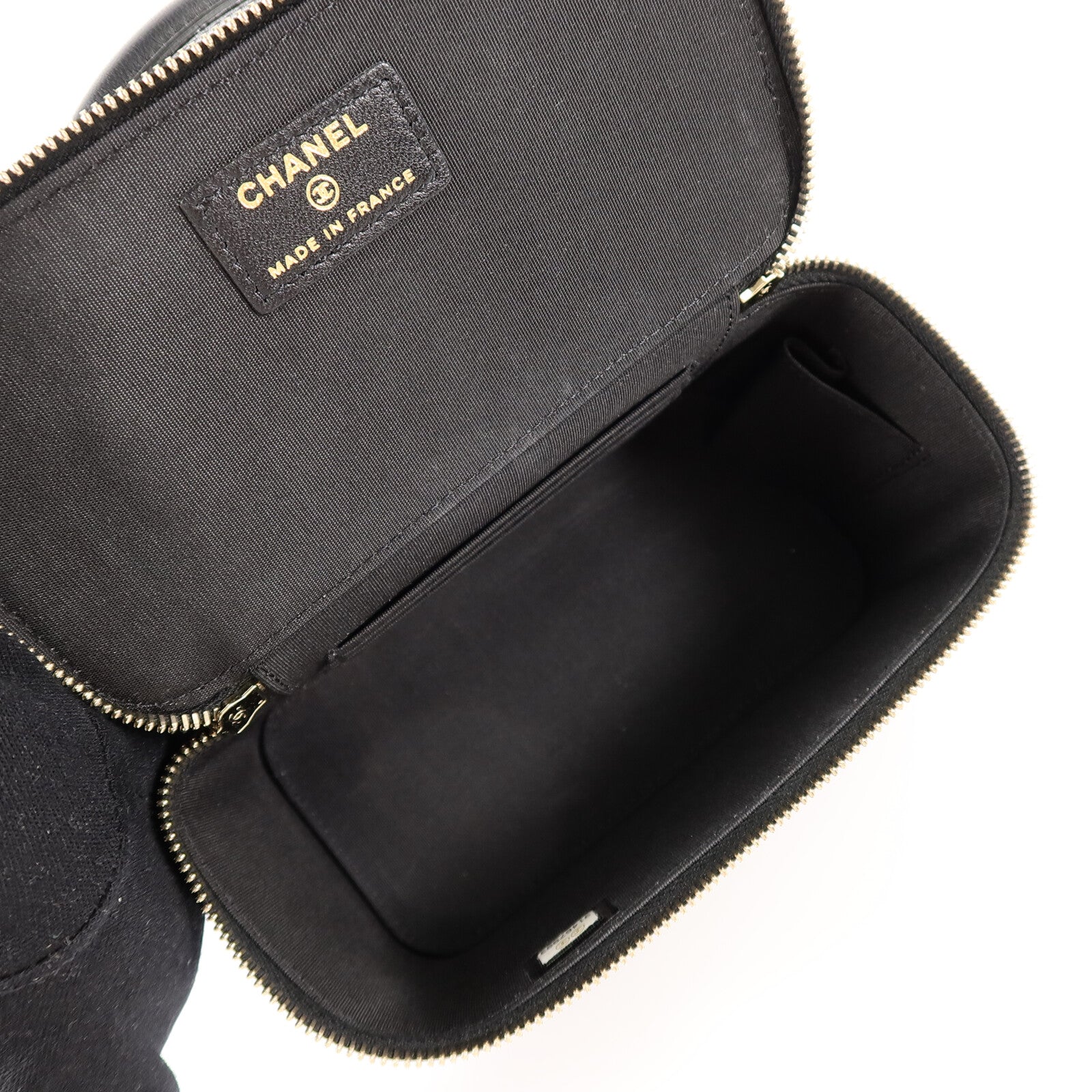 CHANEL 羊皮皮革Top Handle Vanity Case手挽肩背兩用袋