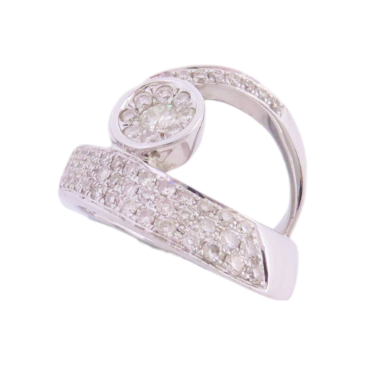JEWELRY 18K白金/鑽石Diamond Ring戒指US#6.75