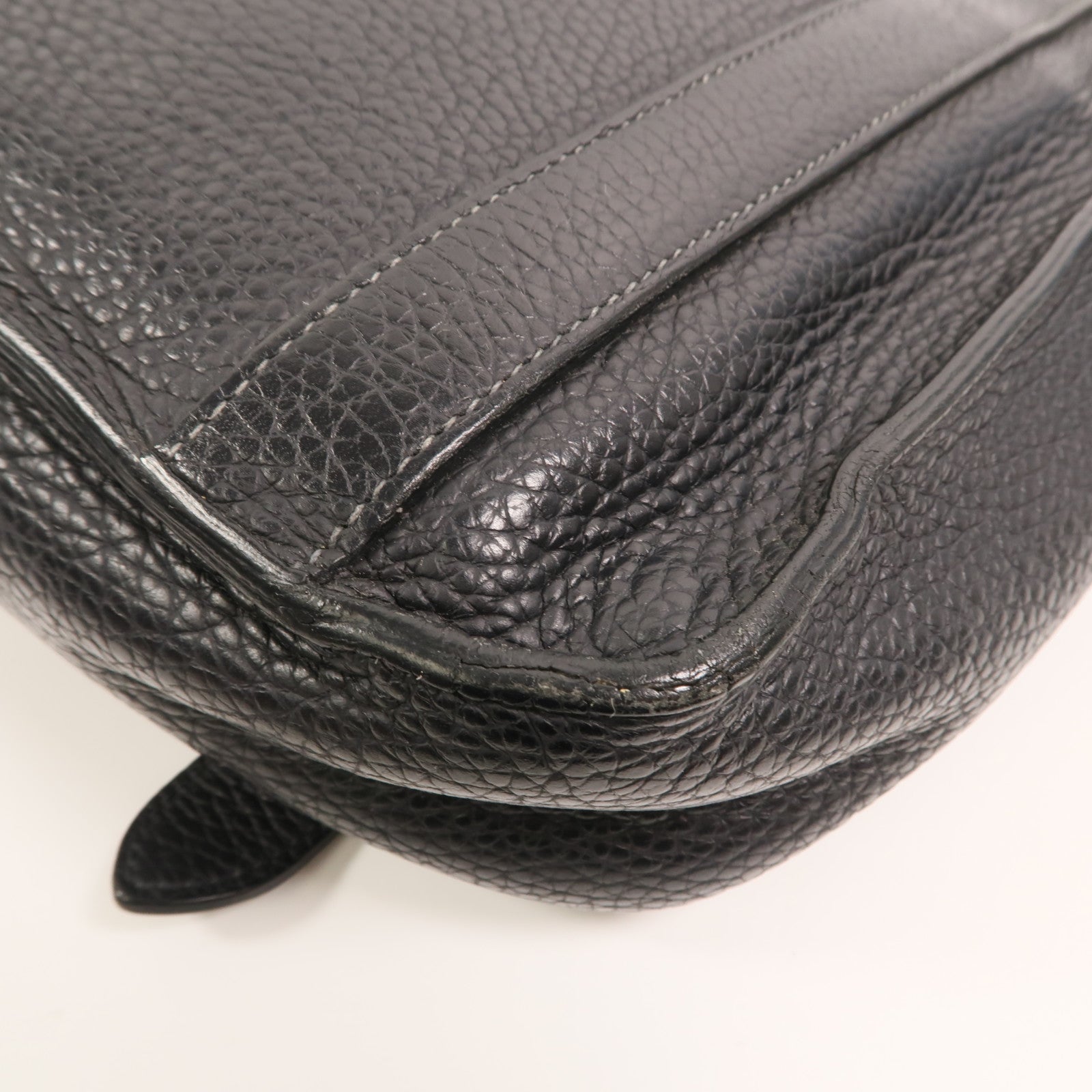 HERMES Clemence皮革Steve 27肩背袋Noir