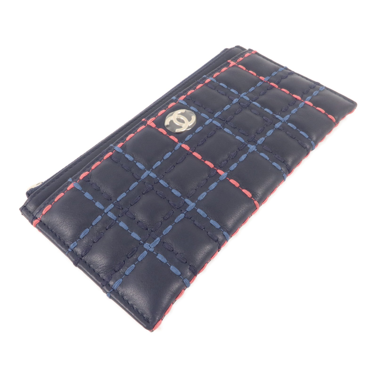 CHANEL 羊皮皮革Zipper Long Wallet長錢包