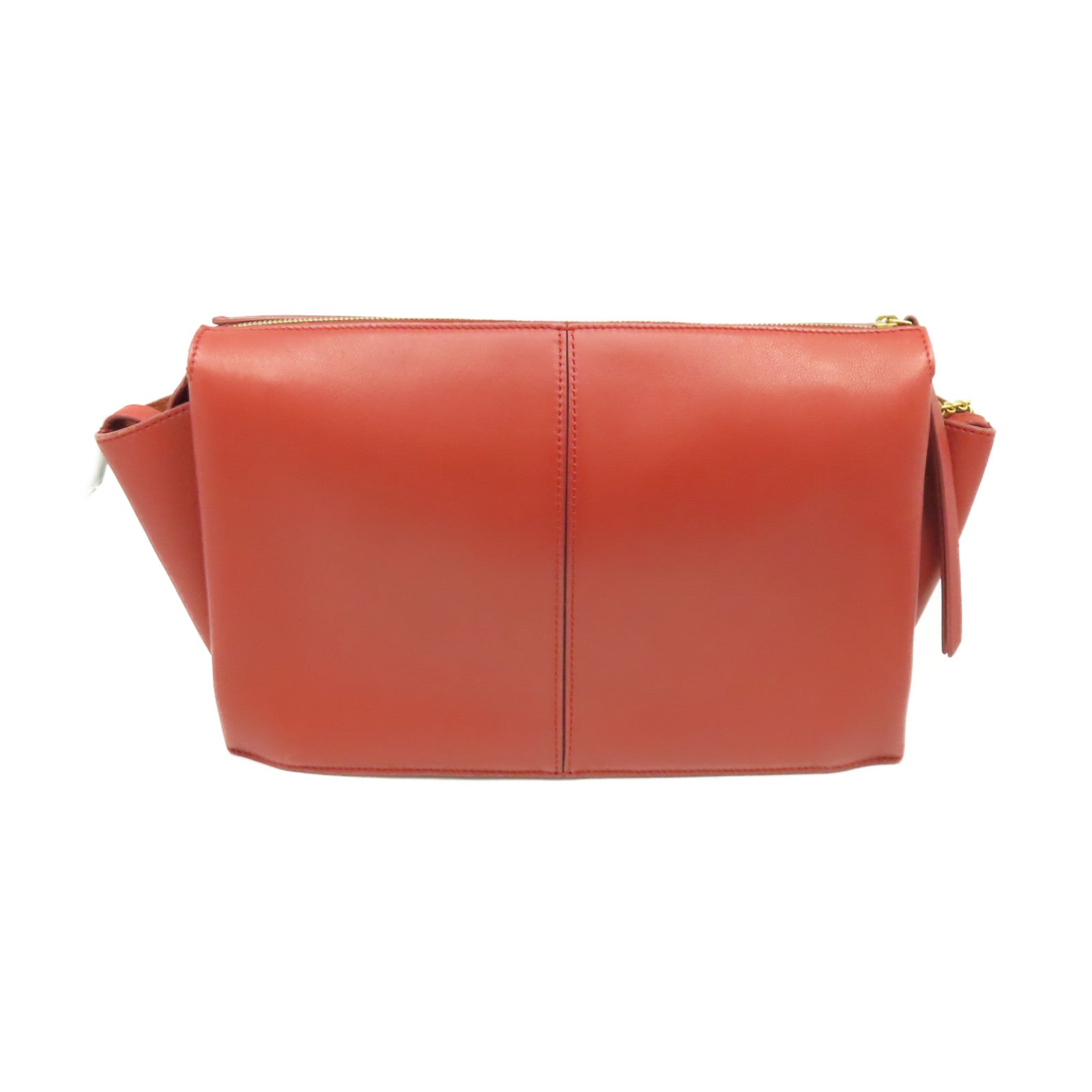 CELINE 【激減優惠】牛皮皮革Chain Shoulder Bag鏈帶肩背袋紅色