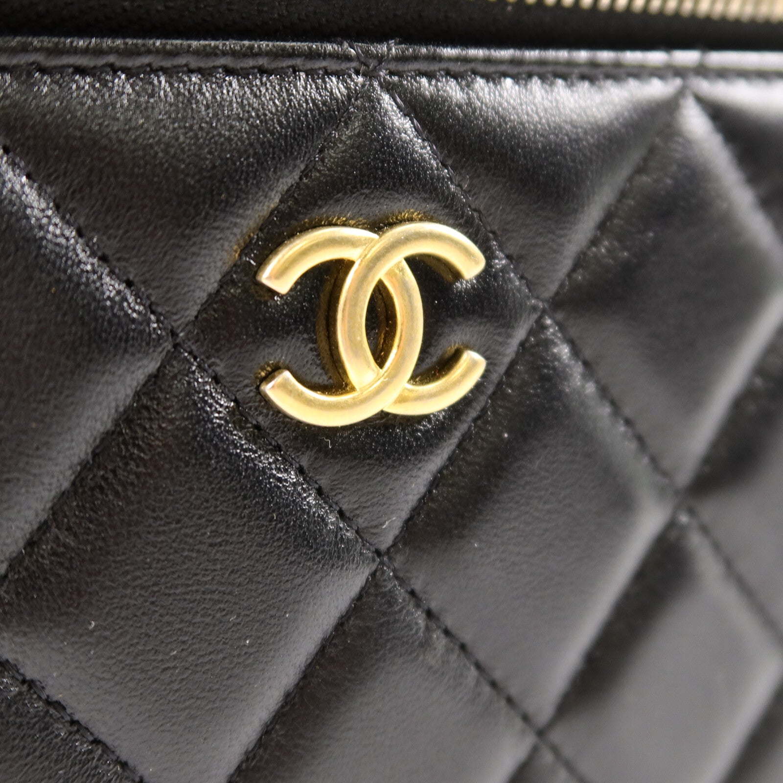 CHANEL 羊皮皮革Top Handle Vanity Case手挽肩背兩用袋