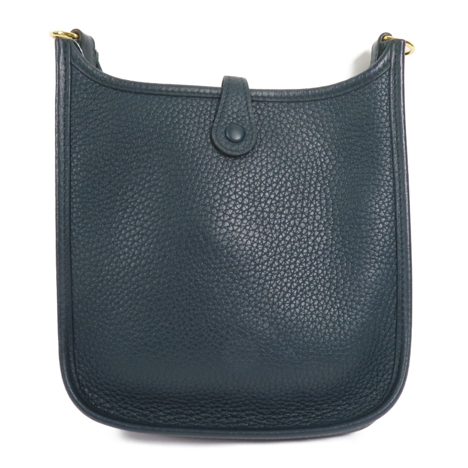 HERMES 【激減優惠】Clemence皮革Evelyne TPM金扣肩背袋60 Vert cypres