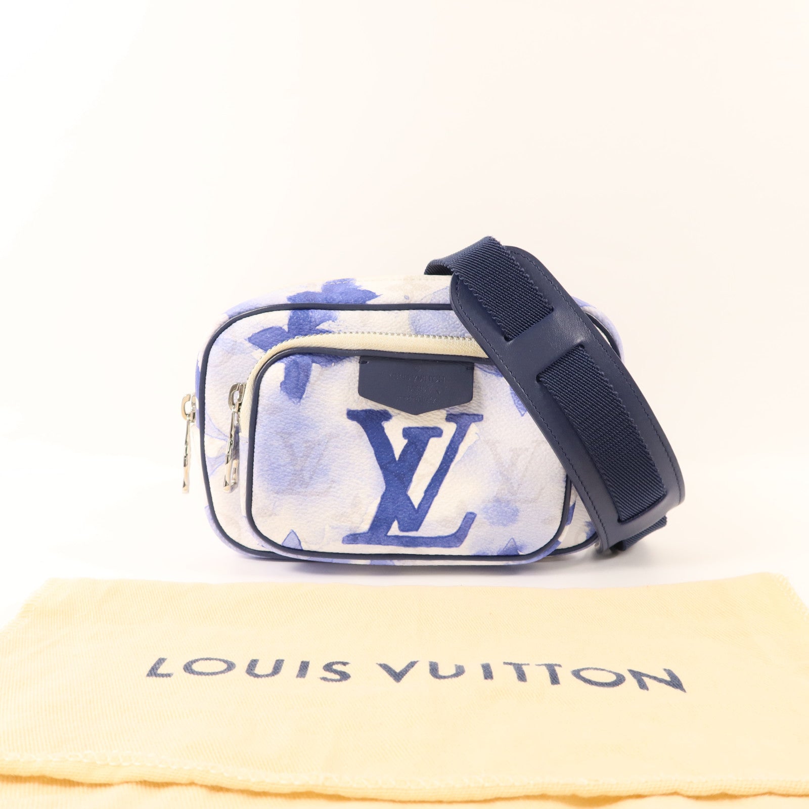 LOUIS VUITTON 【激減優惠】Monogram Watercolor Outdoor Pochette銀扣腰包/肩背袋