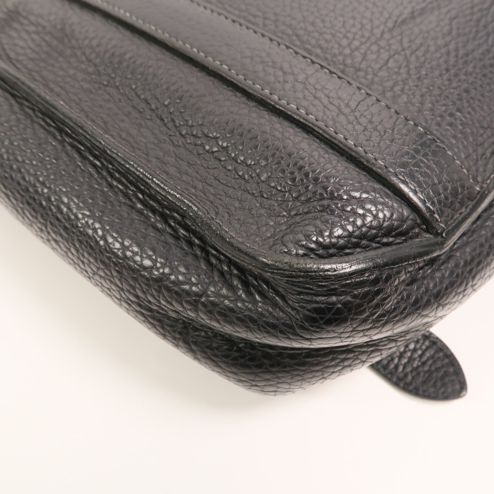 HERMES Clemence皮革Steve 27肩背袋Noir