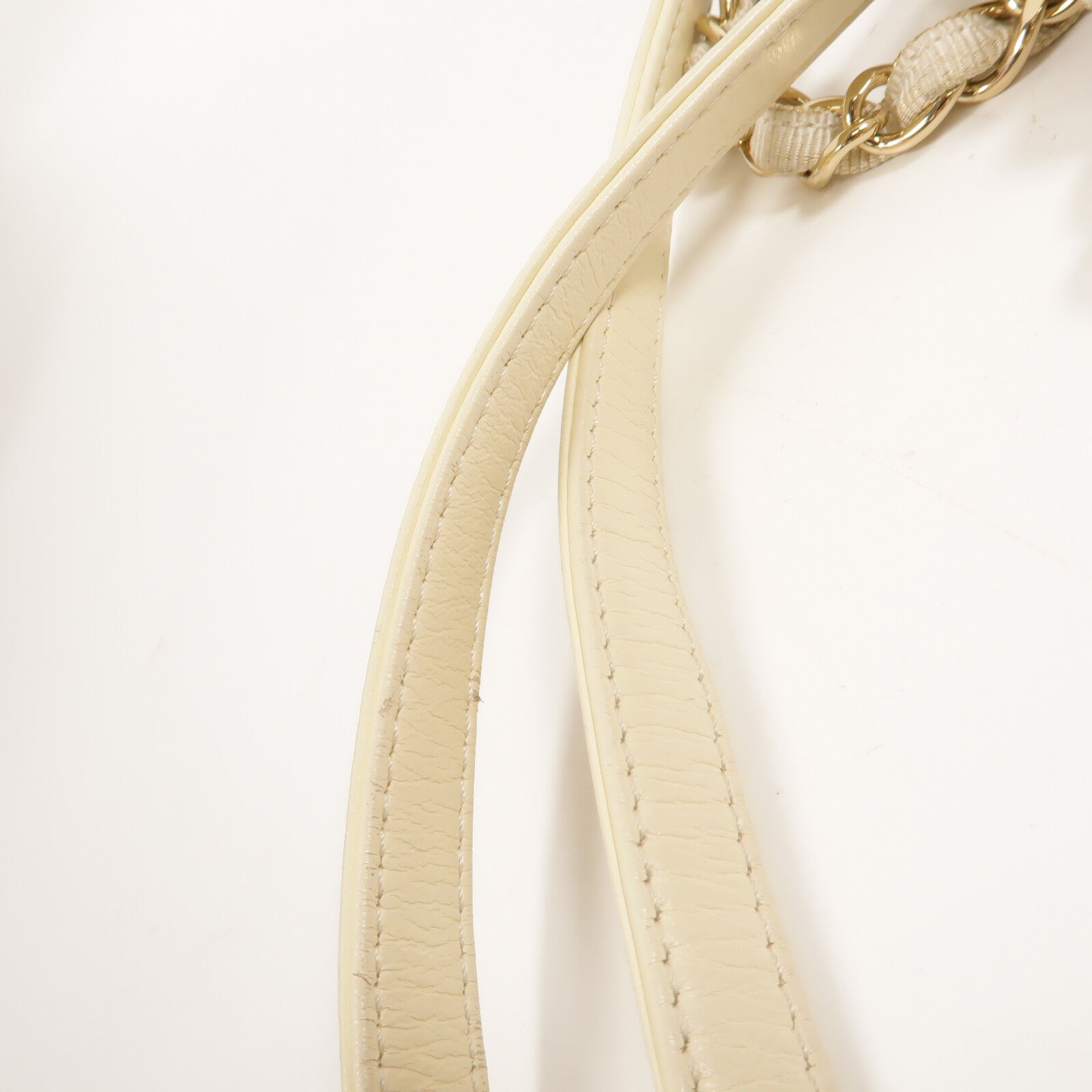 CHANEL 帆布Deauville Tote Bag鏈帶手挽袋