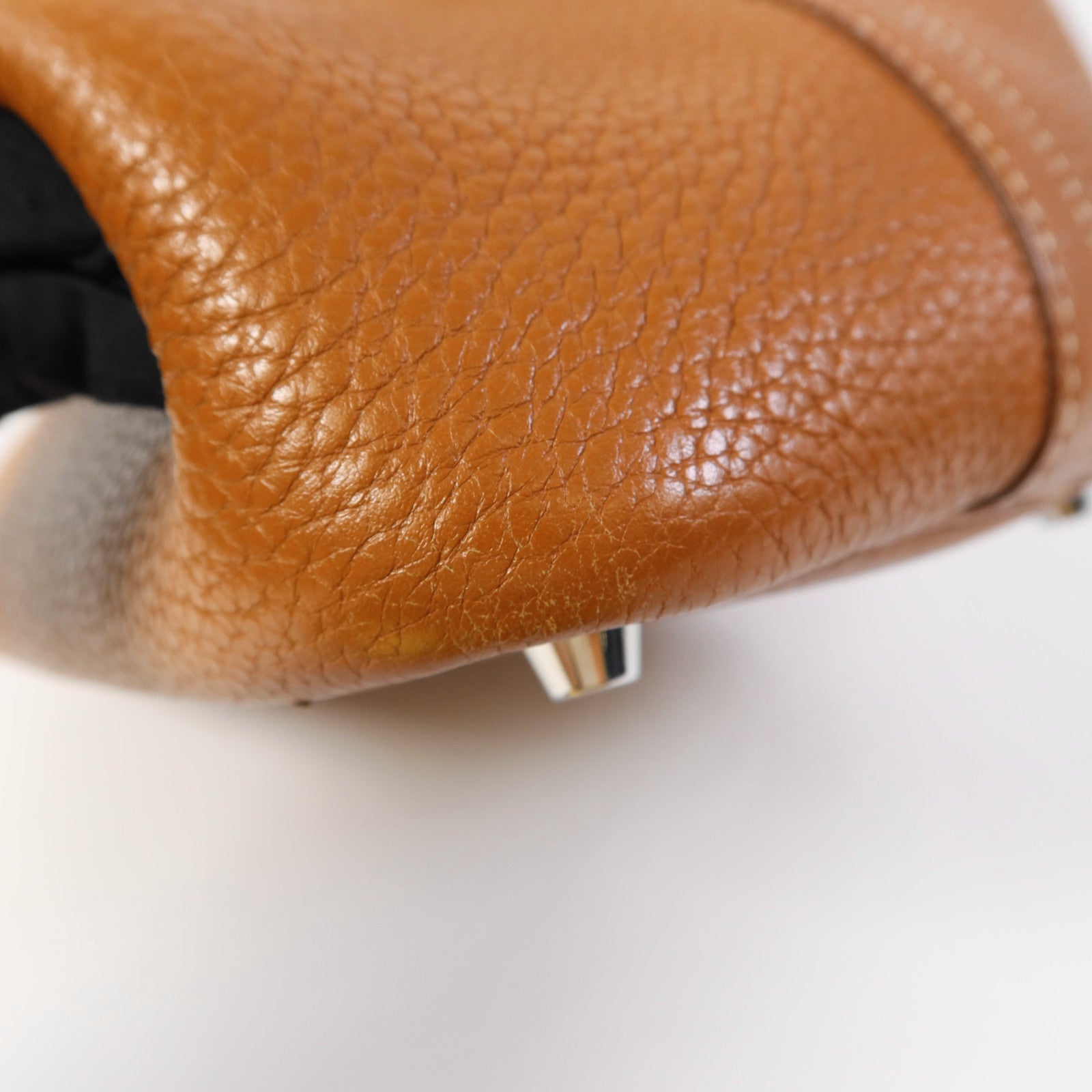 HERMES Clemence皮革Picotin PM銀扣手挽袋Gold