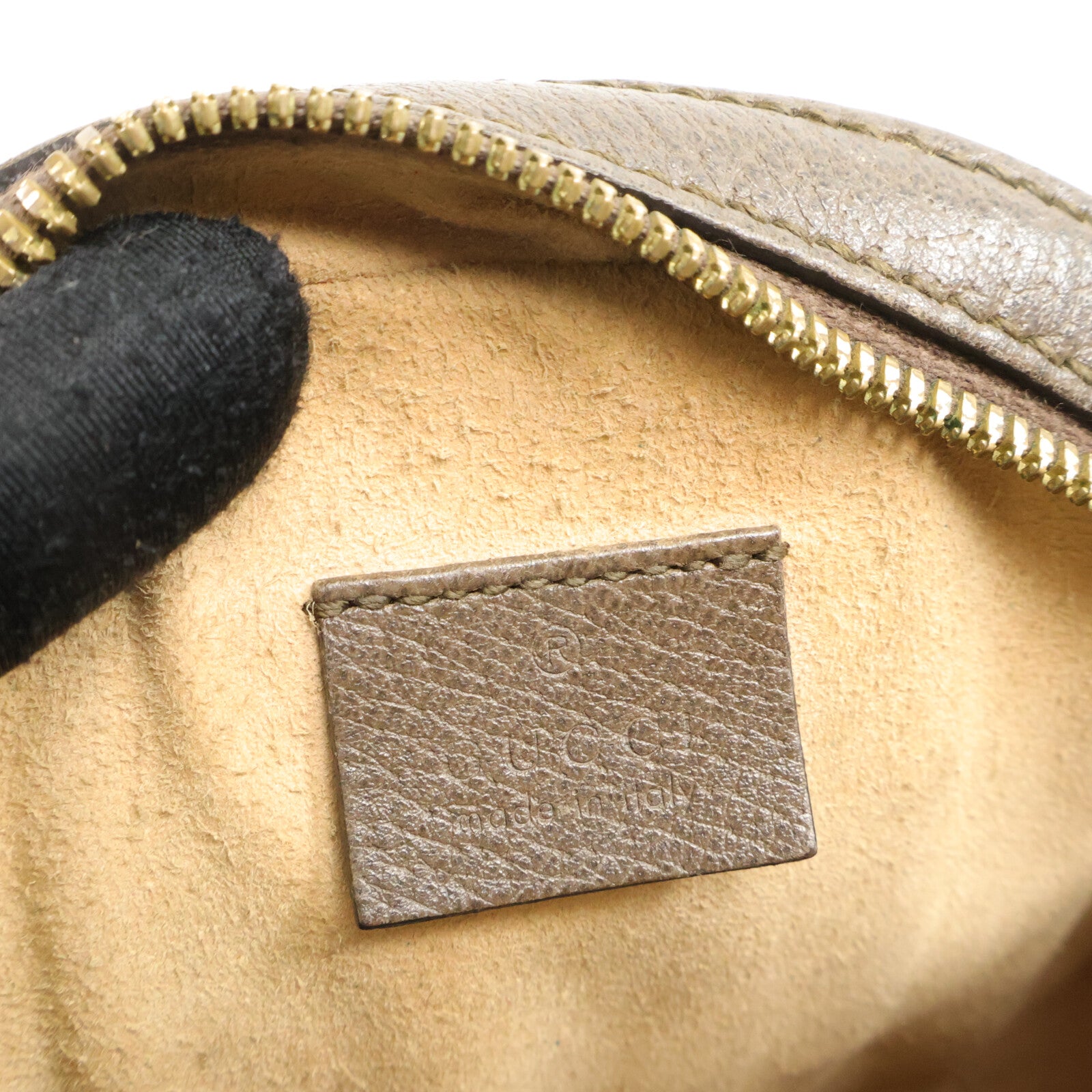 GUCCI 塗層帆布Ophidia Mini GG Round Bag鏈帶肩背袋