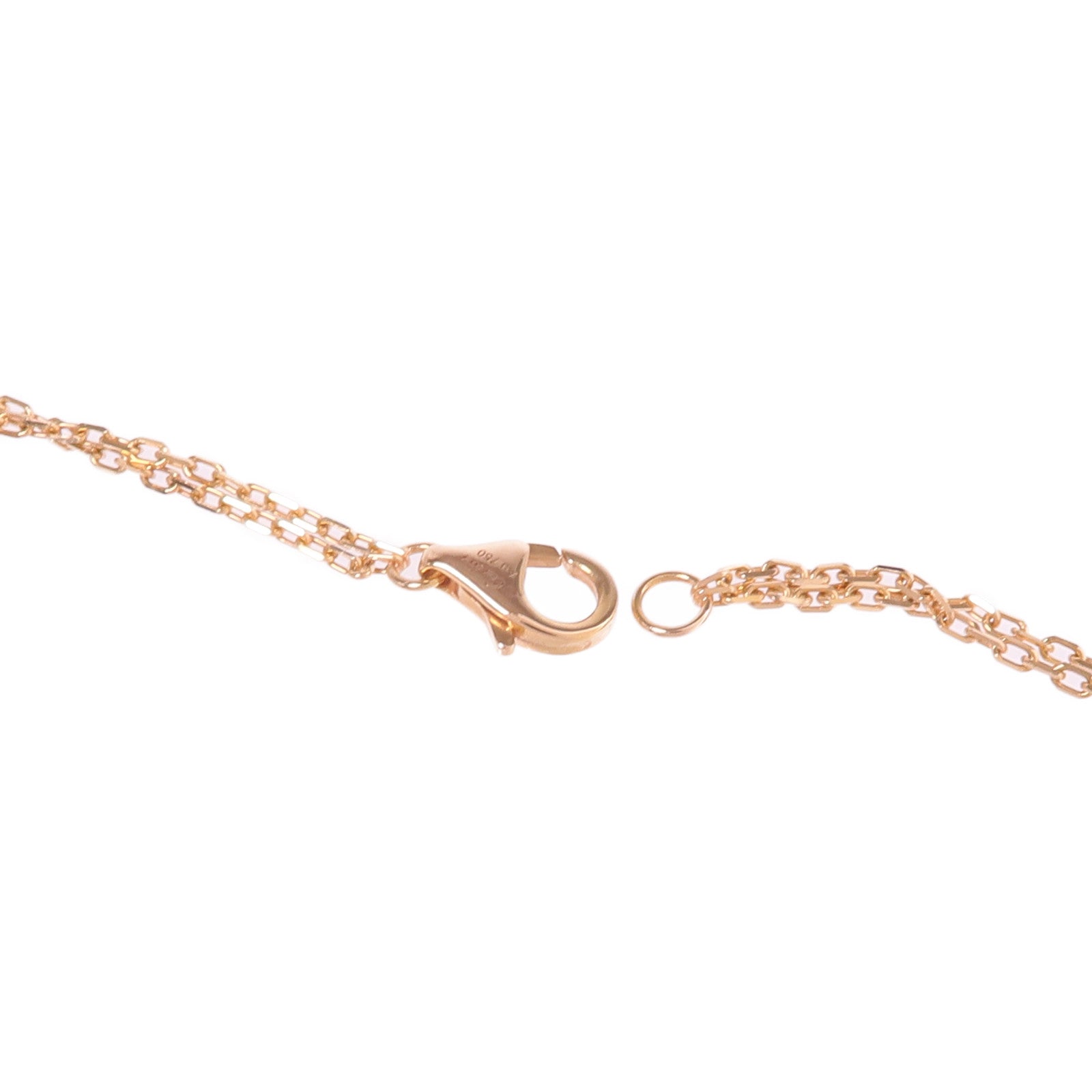CARTIER 18K玫瑰金Love Diamond Necklace鑽石項鍊
