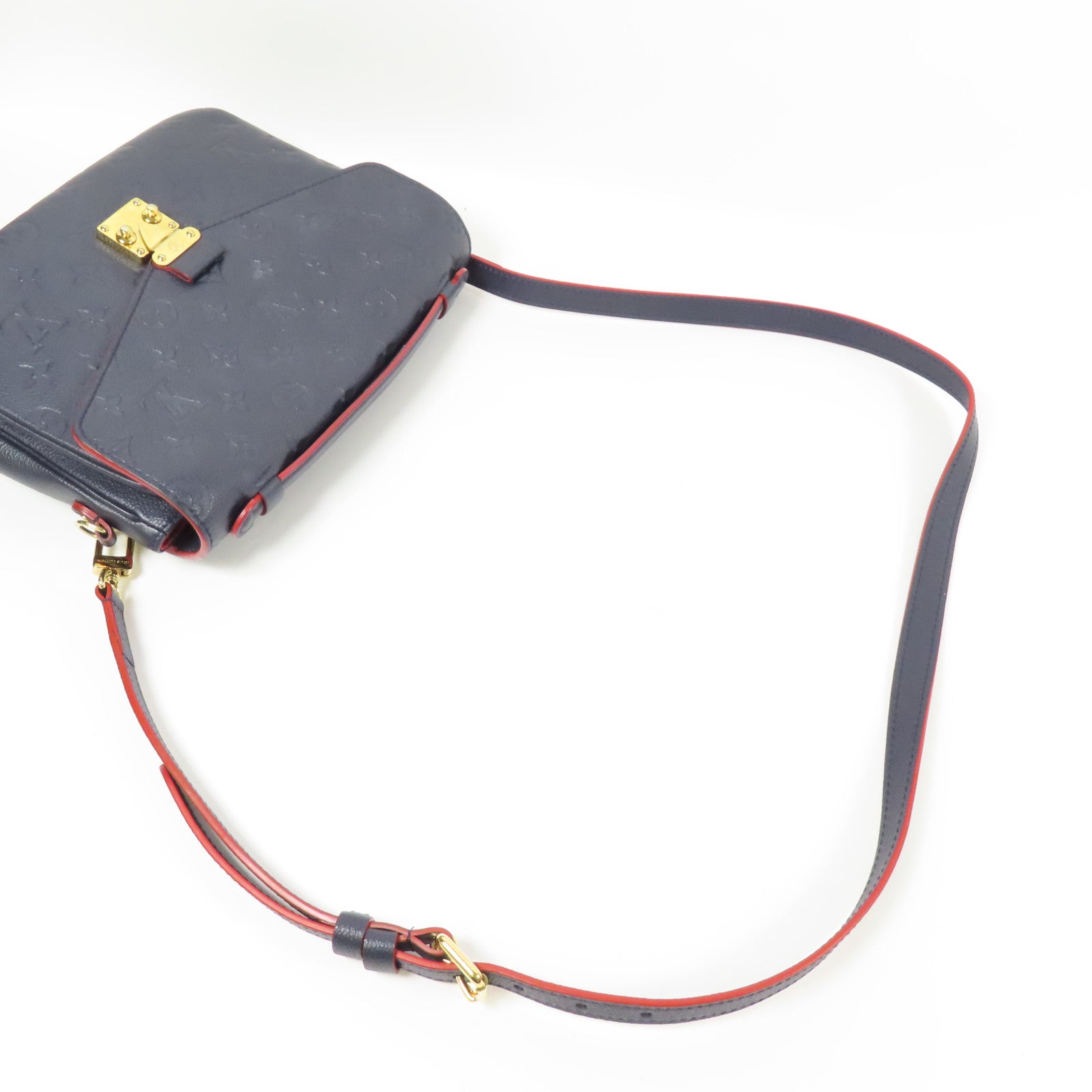 LOUIS VUITTON Monogram Empreinte Pochette Metis金扣手挽肩背兩用袋