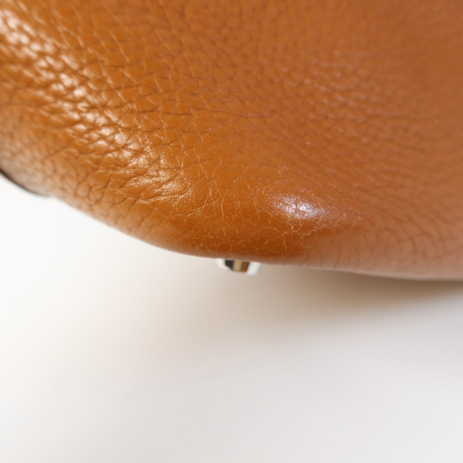 HERMES Clemence皮革Picotin PM銀扣手挽袋Gold