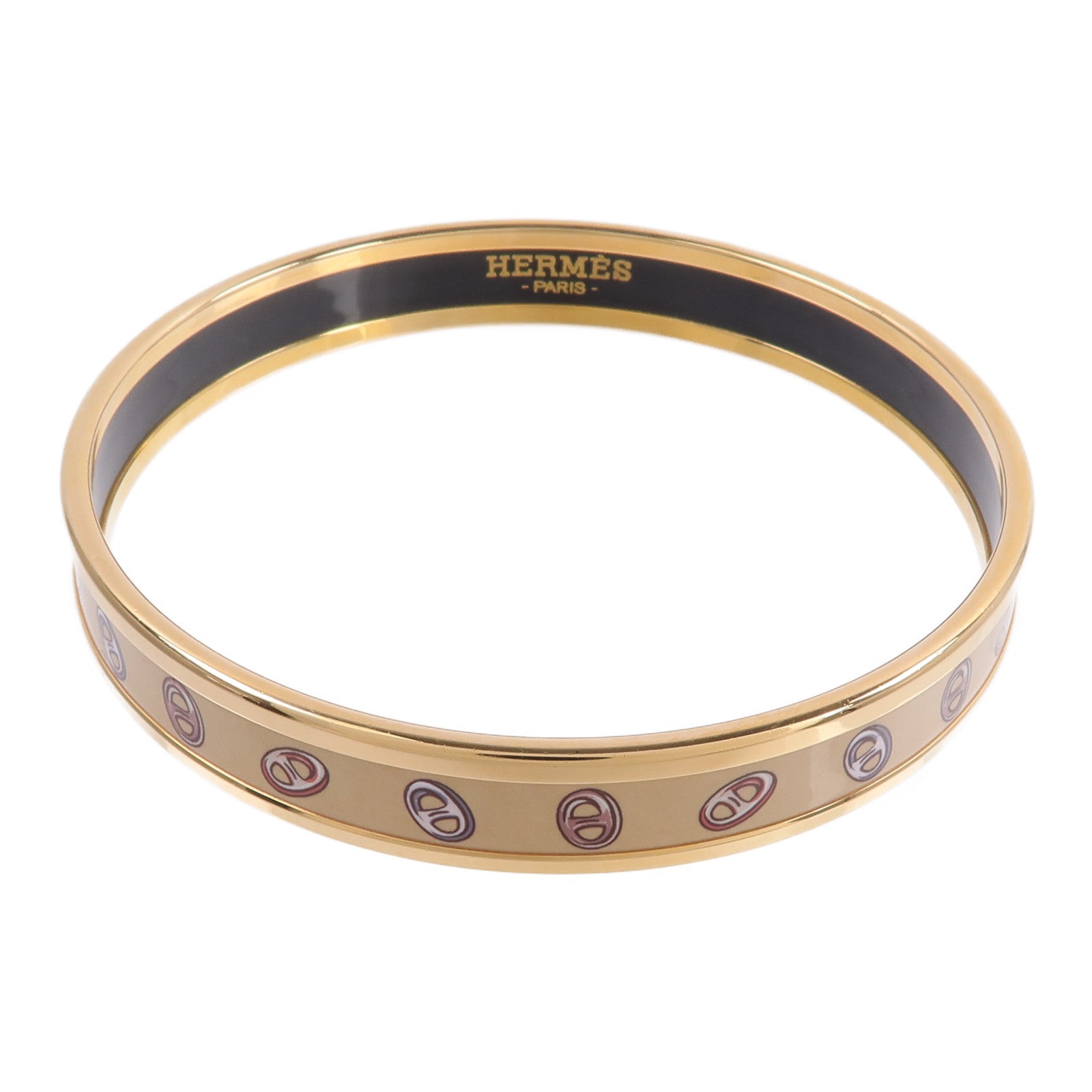 HERMES 金屬/琺瑯Funny Ice Cream Bangle手鐲Faubourg