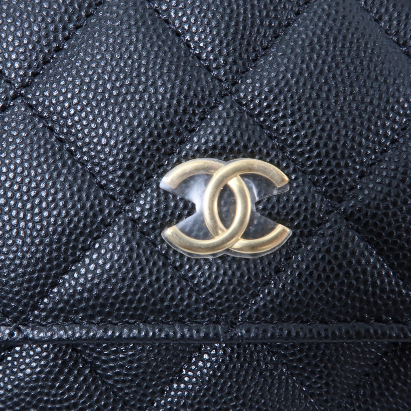 CHANEL 牛皮皮革WOC Wallet On Chain鏈帶肩背袋