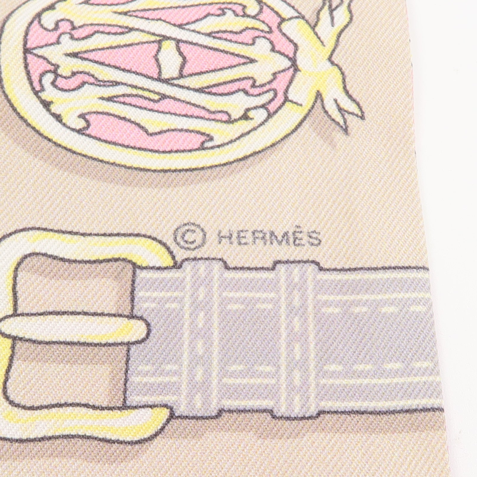 HERMES 【激減優惠】絲質Twilly絲巾