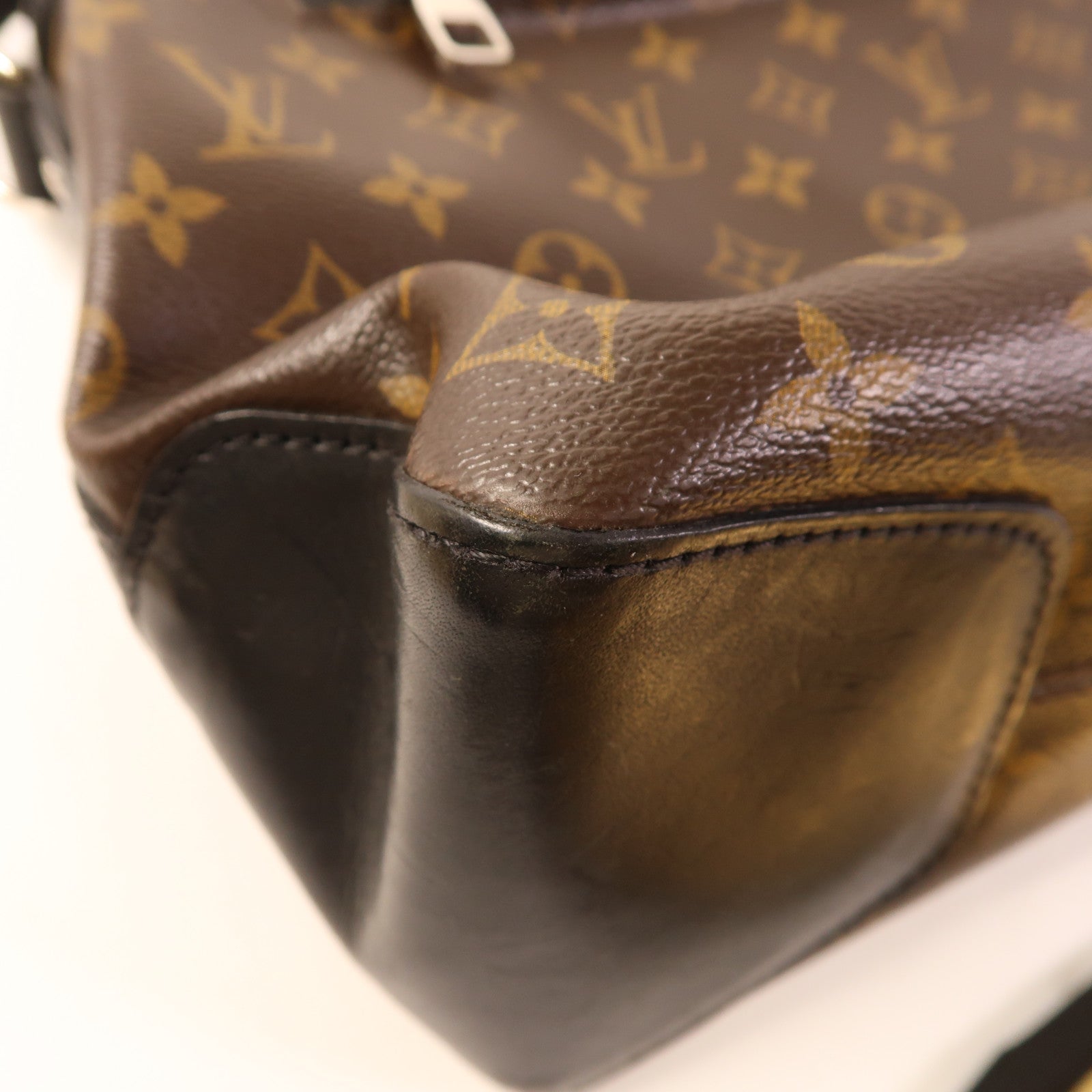 LOUIS VUITTON Monogram Macassar Shoulder Bag銀扣肩背袋