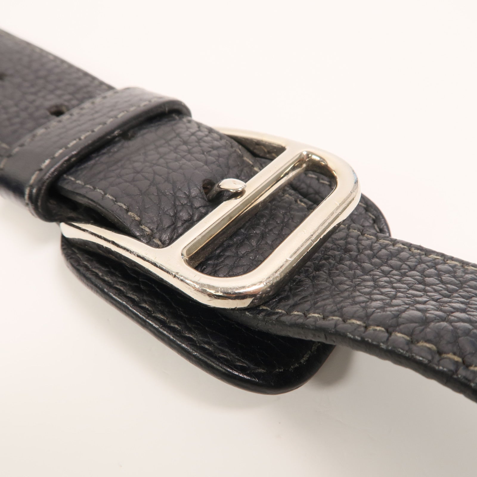 HERMES Clemence皮革Steve 27肩背袋Noir