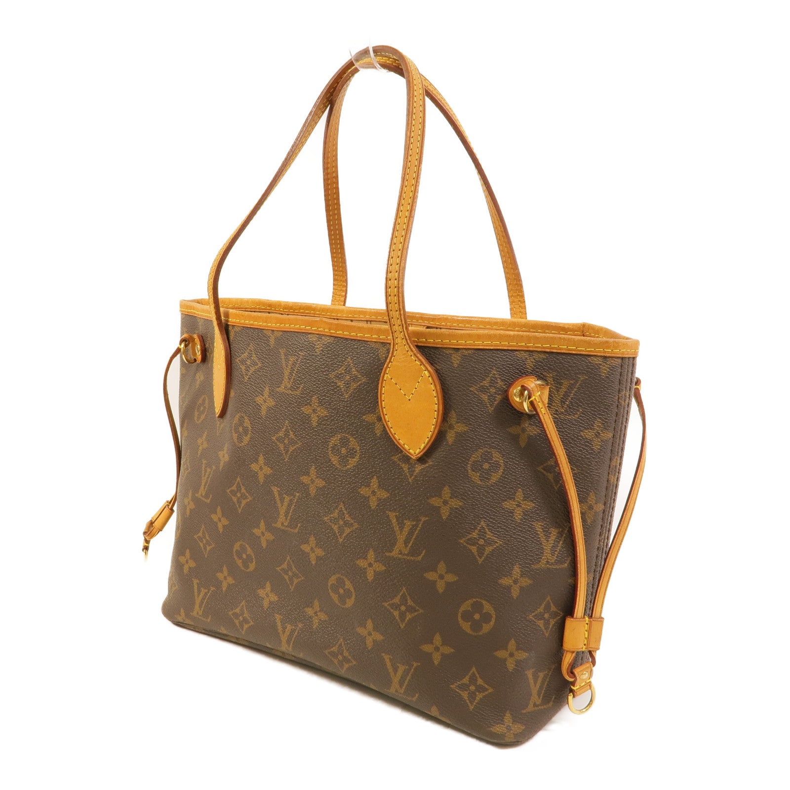 LOUIS VUITTON Monogram Neverfull PM金扣肩背袋