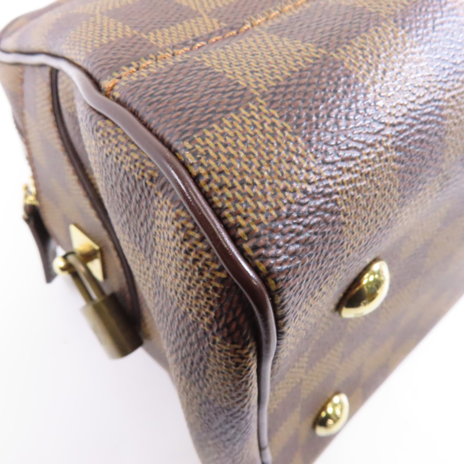 LOUIS VUITTON (PRICE DOWN) LV GHW Ebene Duomo Handbag N60008 Damier Brown