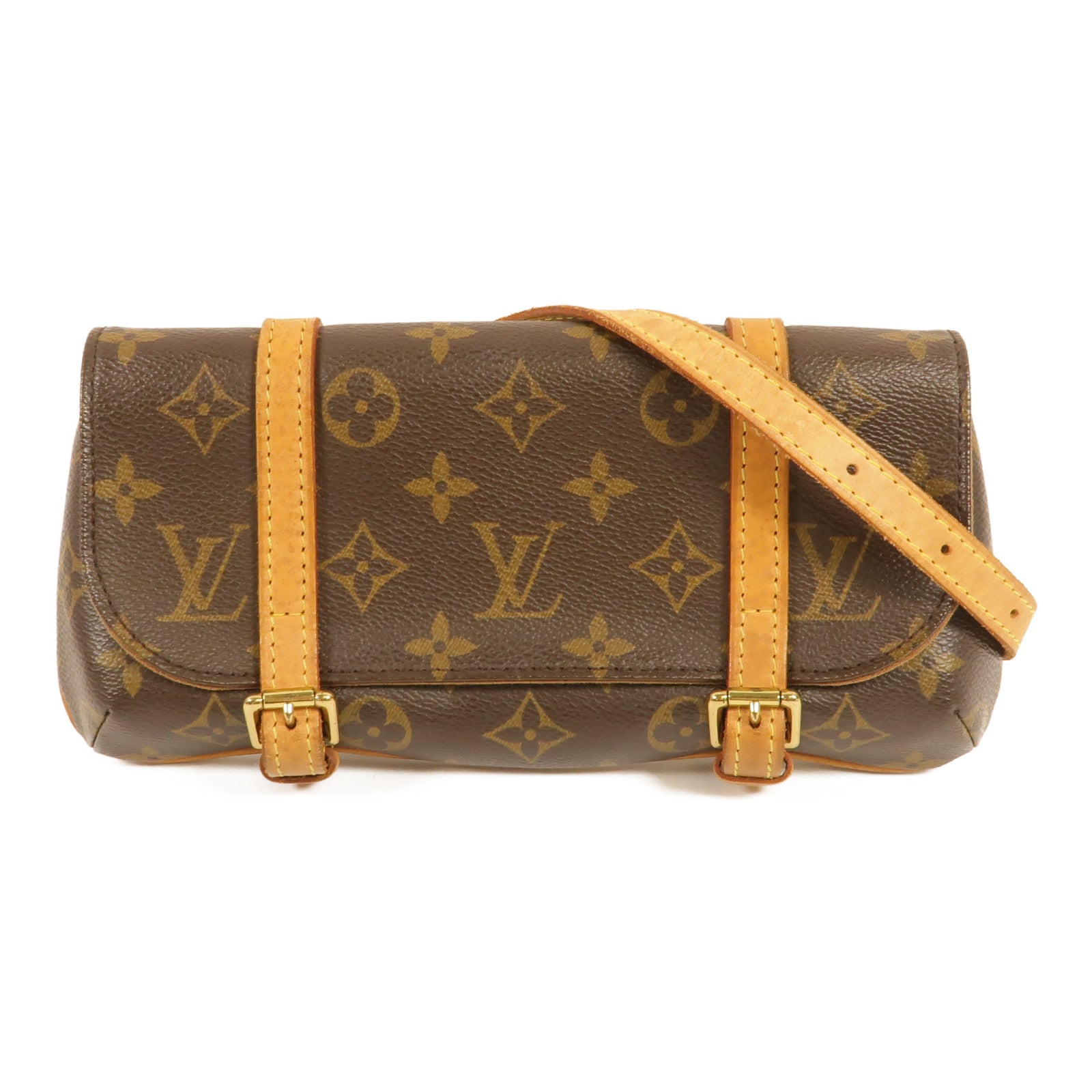 LOUIS VUITTON Monogram Pochette Marelle金扣肩背袋