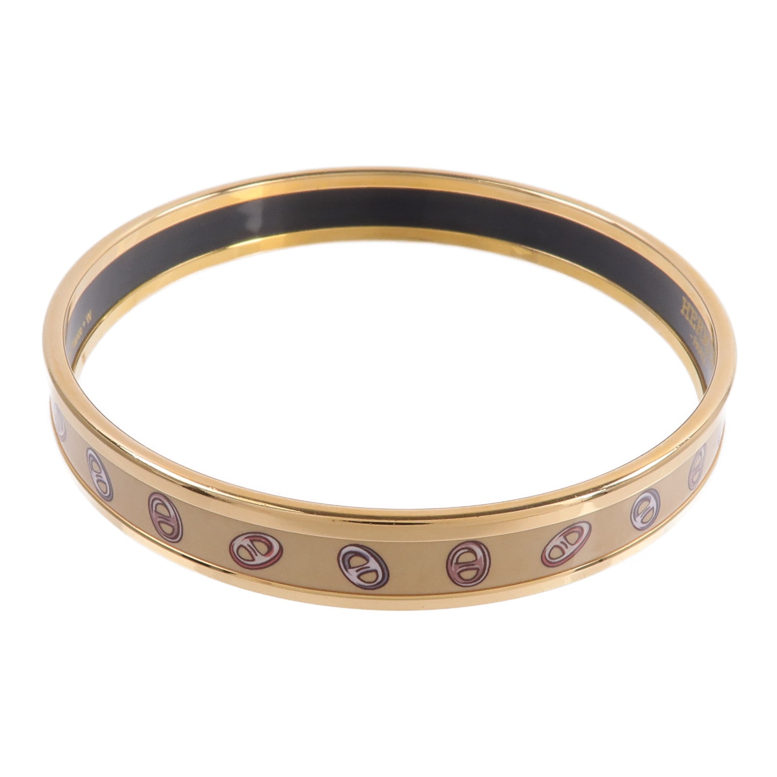 HERMES 金屬/琺瑯Funny Ice Cream Bangle手鐲Faubourg