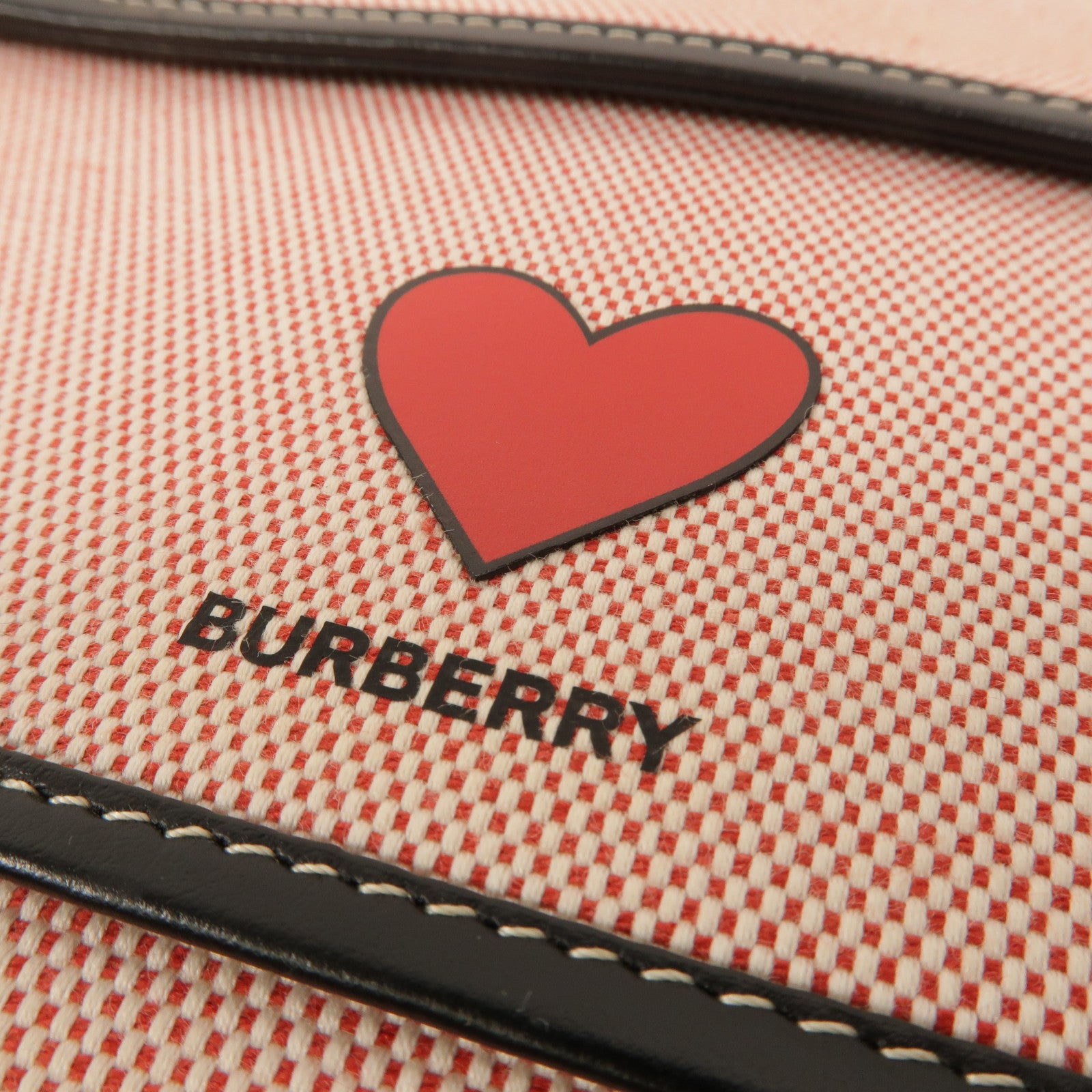 BURBERRY 帆布/皮革Mini Pocket Bag手挽肩背兩用袋