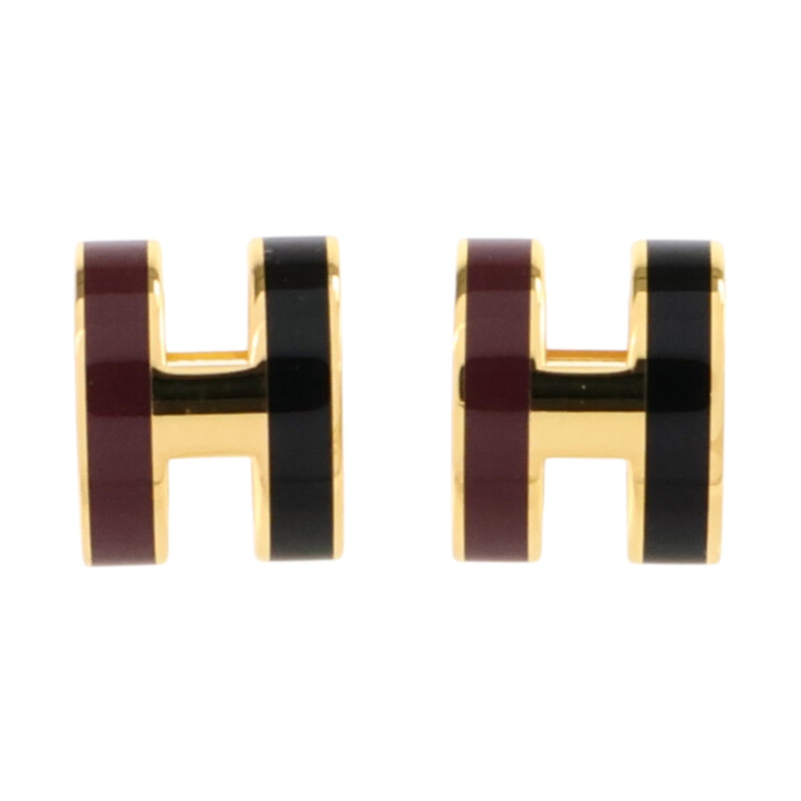 HERMES 金屬/琺瑯Mini Pop H Rocabar耳環