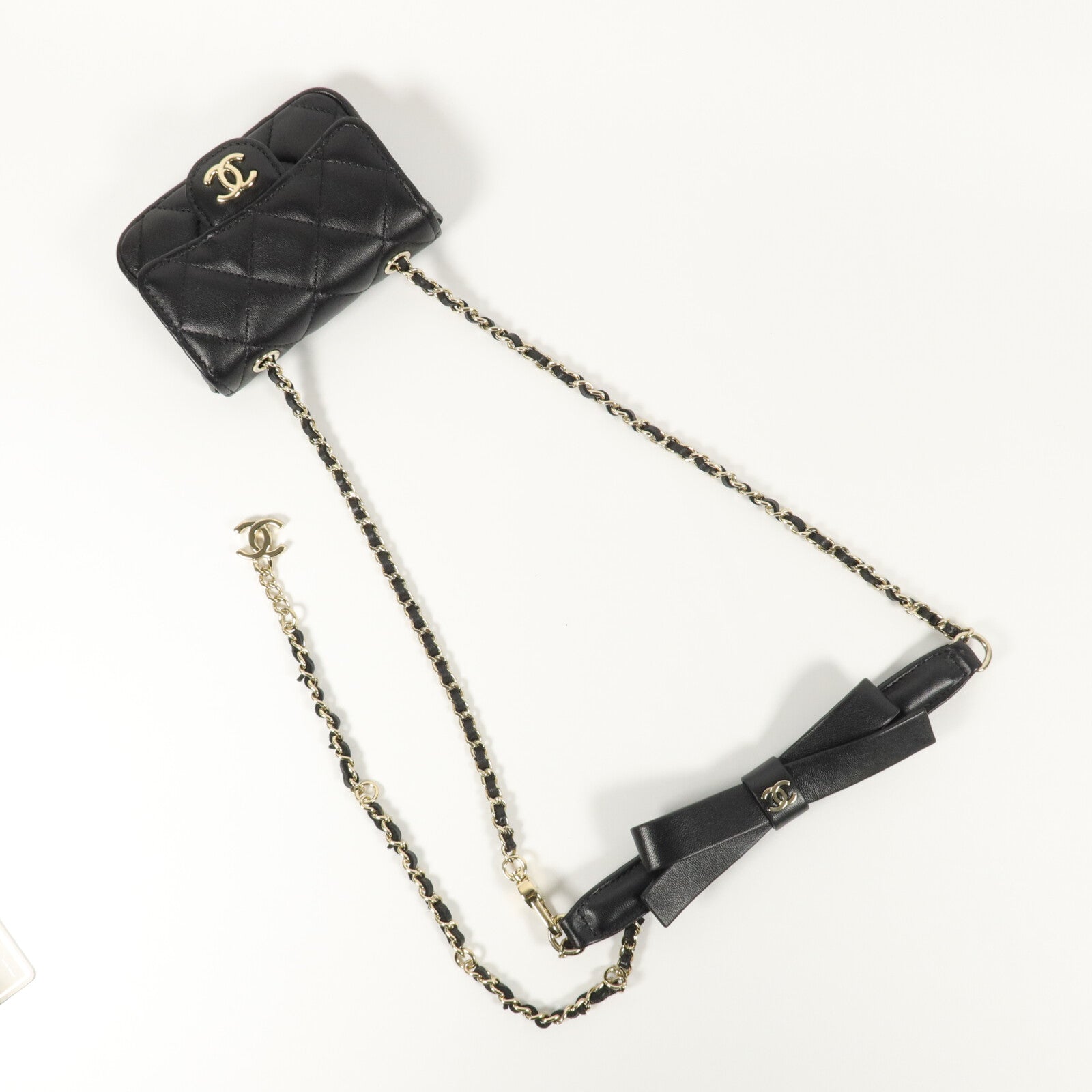 CHANEL 羊皮皮革Mini Waist Bag腰包