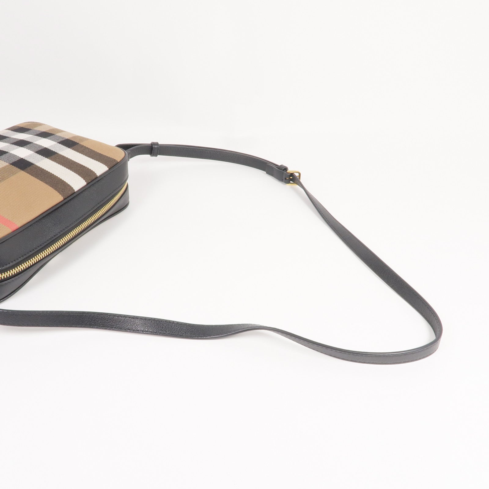 BURBERRY 帆布Shoulder Bag金扣肩背袋