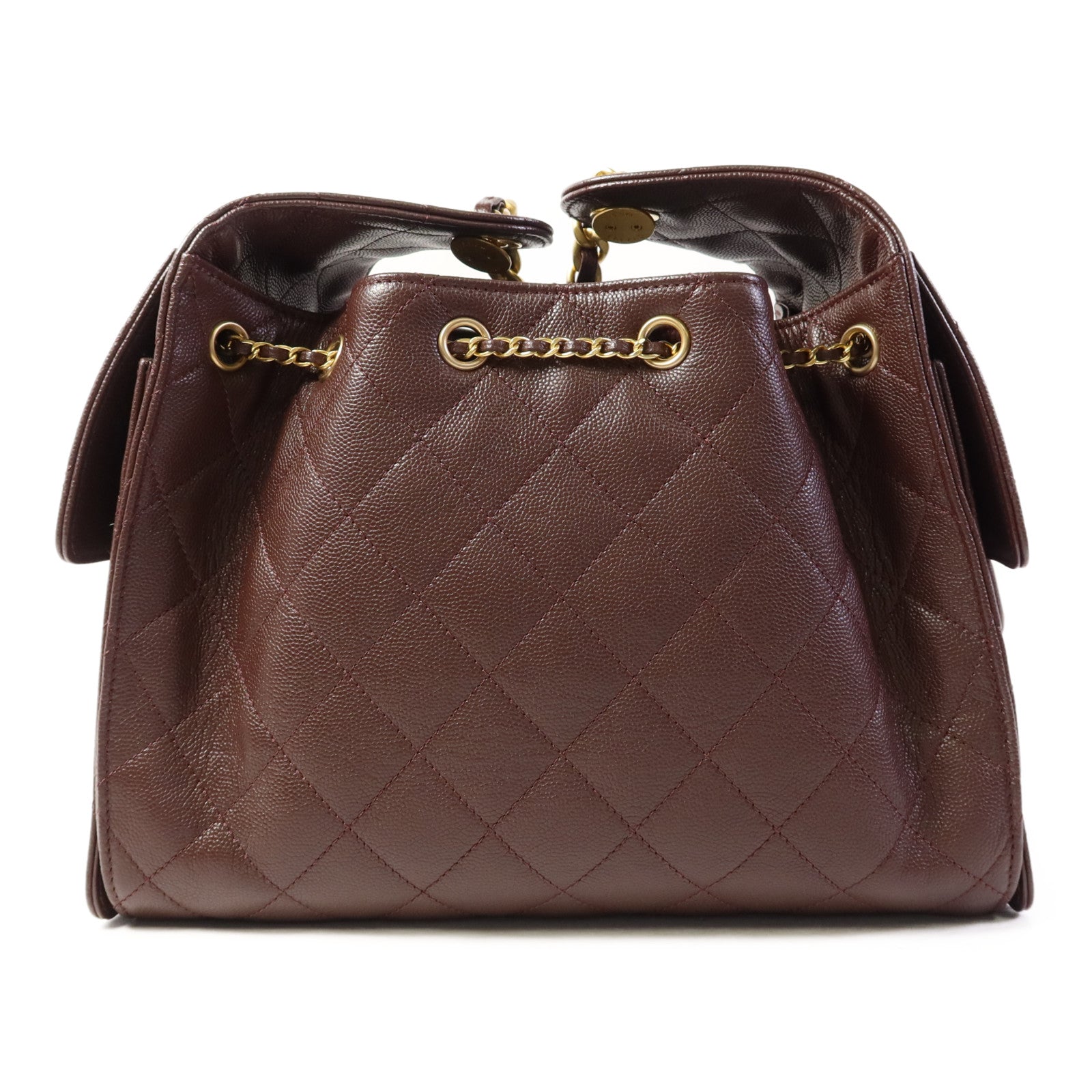 CHANEL 牛皮皮革Chanel 25 Small金扣鏈帶肩背袋