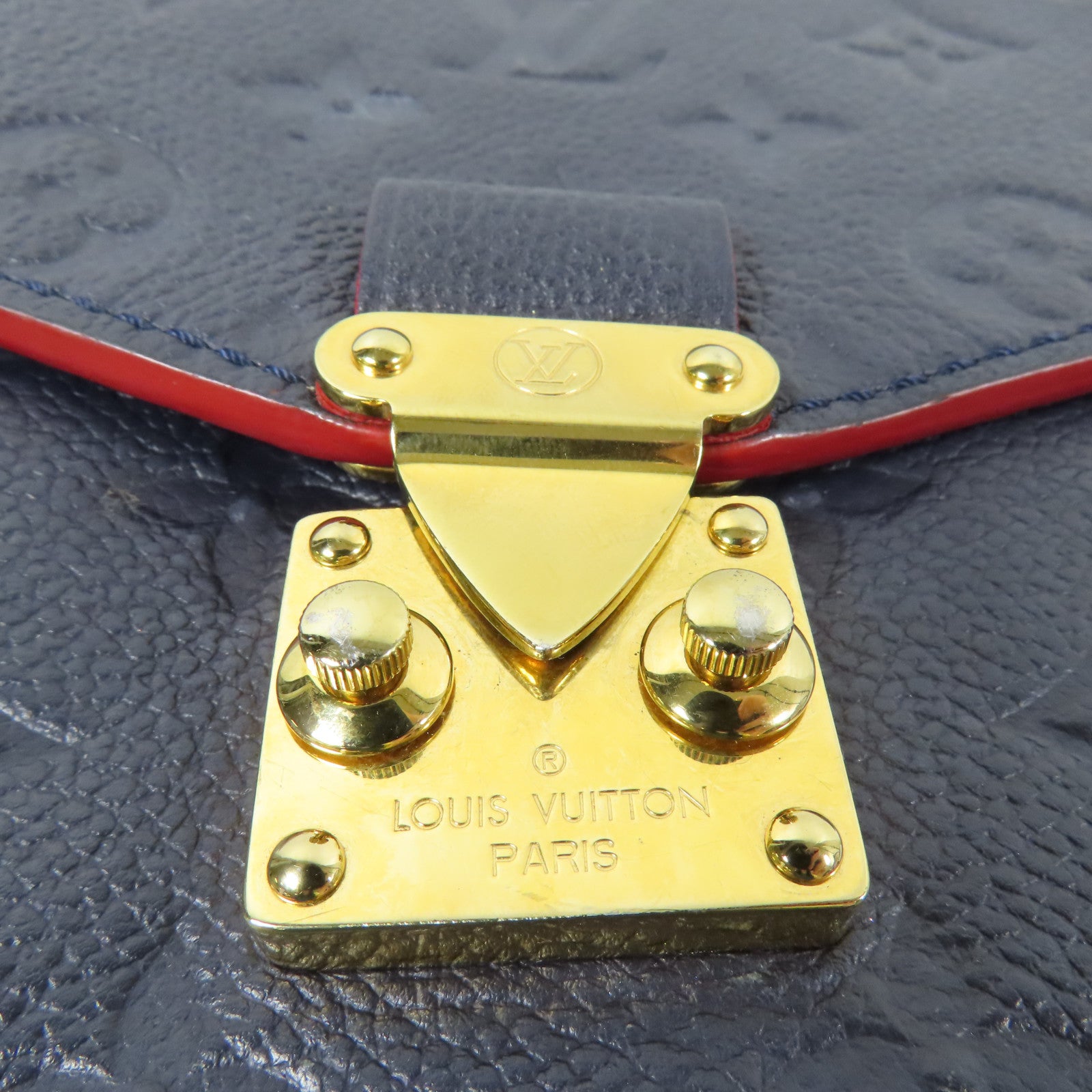 LOUIS VUITTON 【激減優惠】Monogram Empreinte Pochette Metis金扣手挽肩背兩用袋