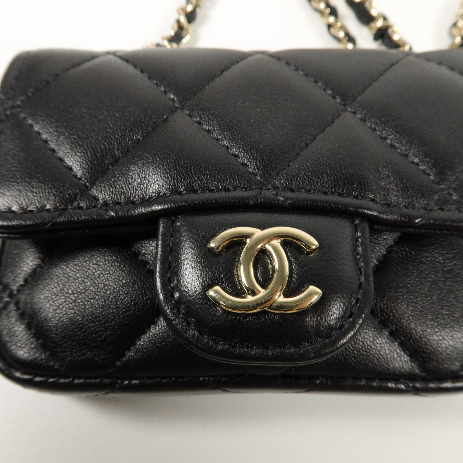 CHANEL 羊皮皮革Mini Waist Bag腰包