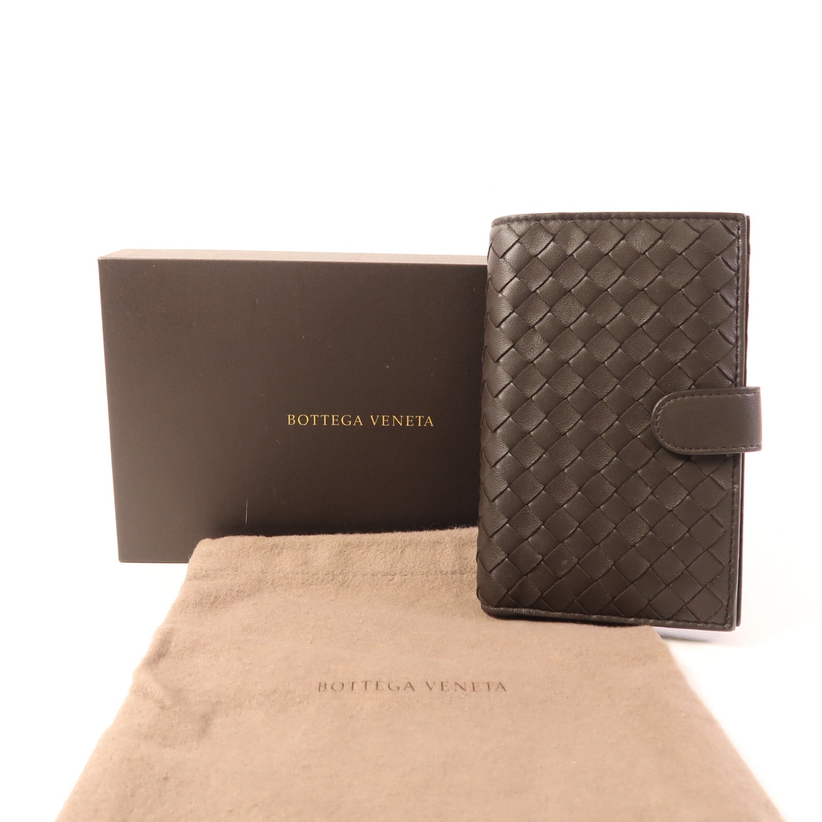 BOTTEGA VENETA 牛皮皮革Wallet銀扣錢包