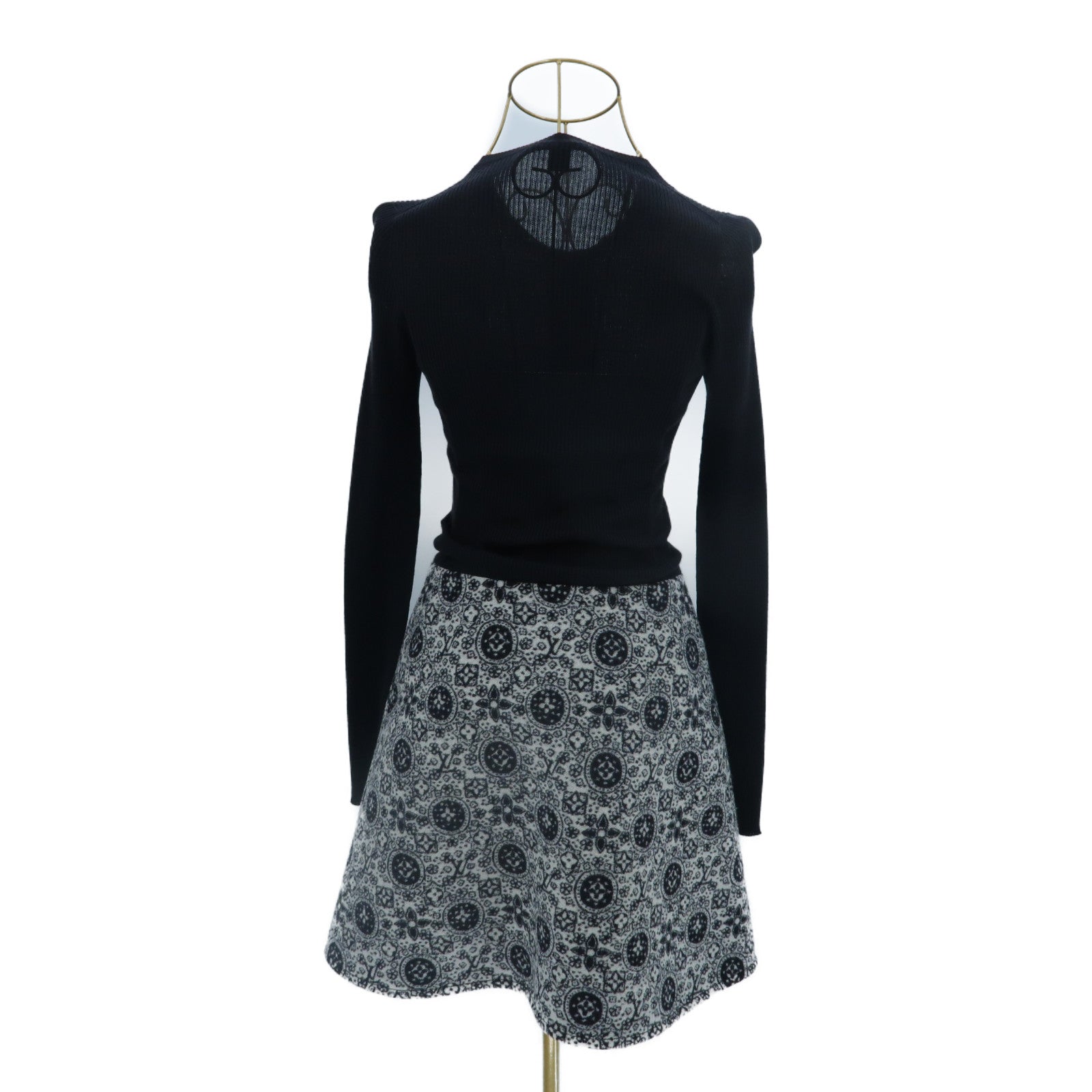 LOUIS VUITTON Wool/Silk Monogram Dress連身裙