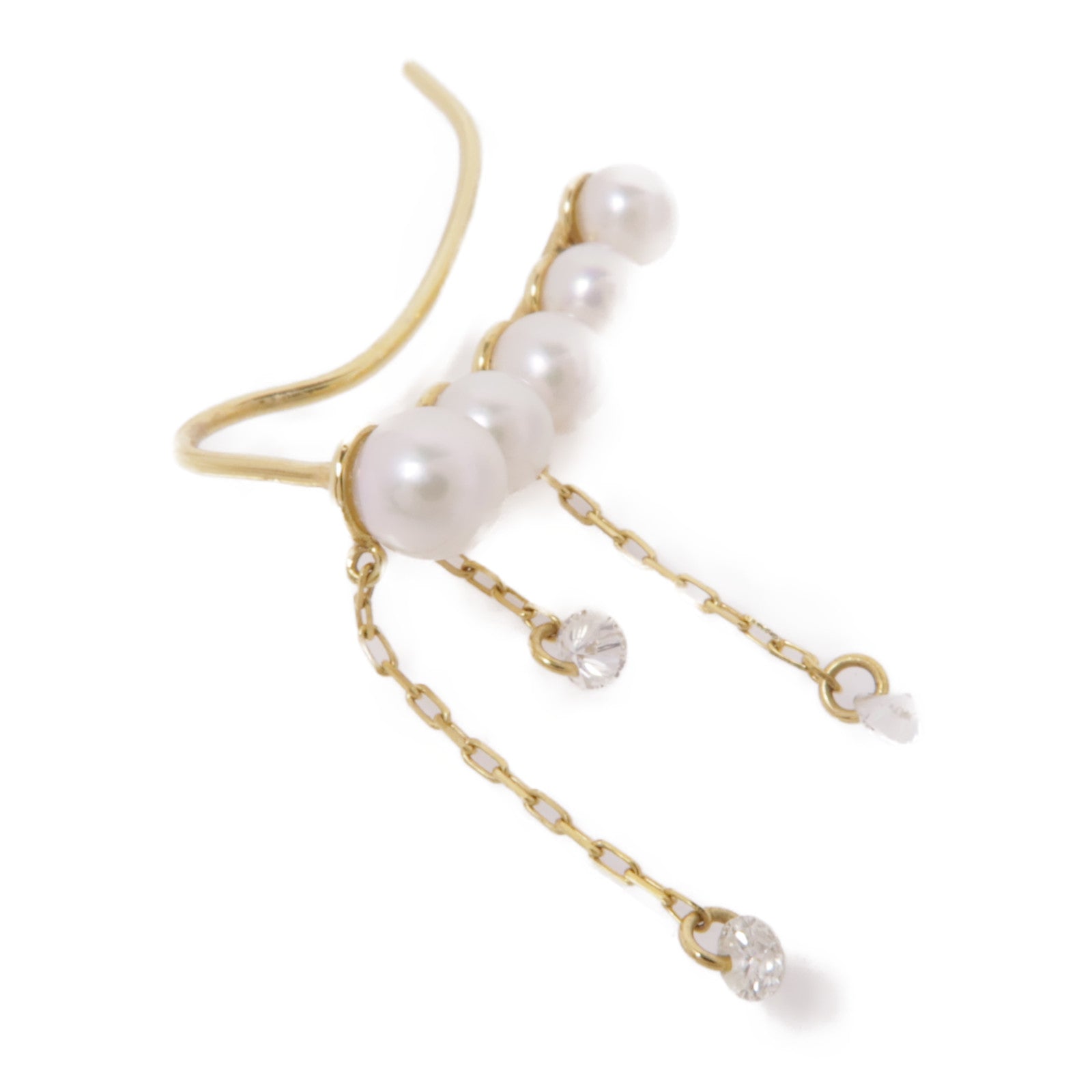 JEWELRY 18K黃金Single Diamond Earring鑽石耳環