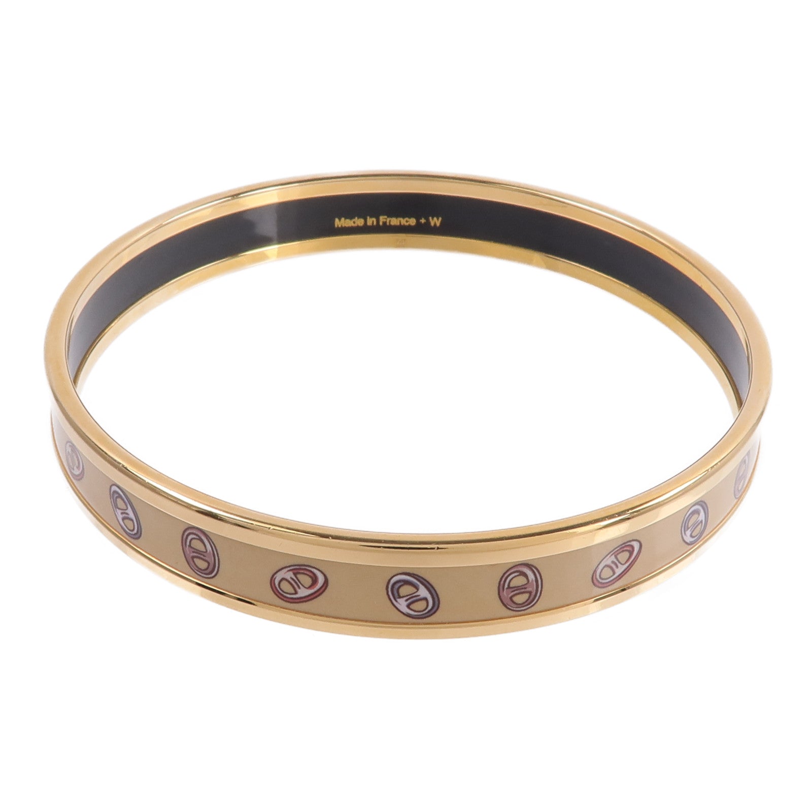 HERMES 金屬/琺瑯Funny Ice Cream Bangle手鐲Faubourg