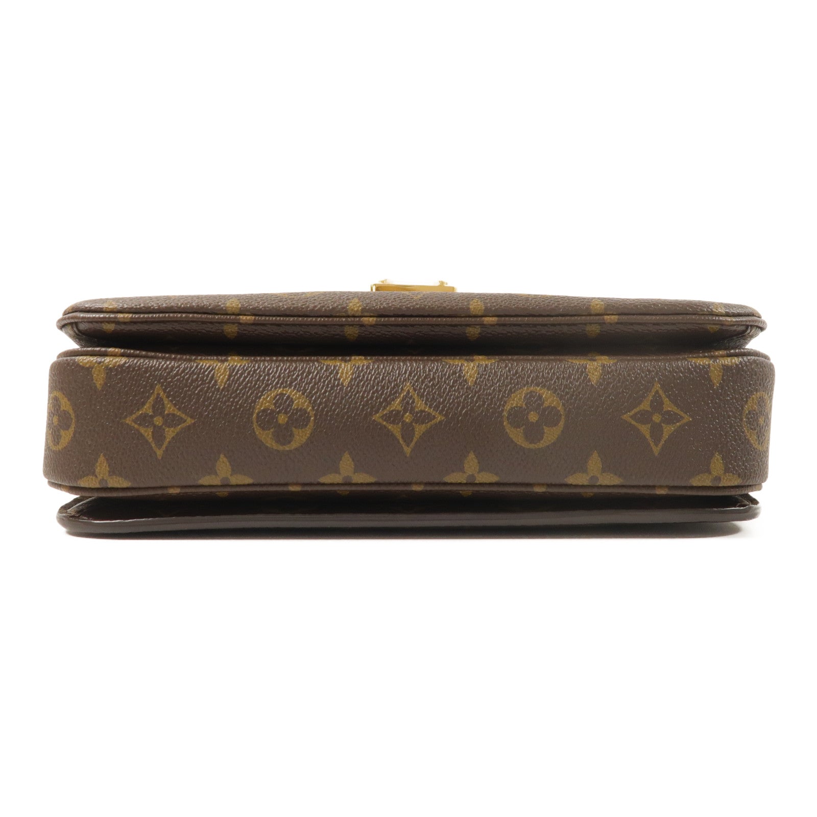 LOUIS VUITTON Monogram Pochette Metis金扣手挽肩背兩用袋棕色