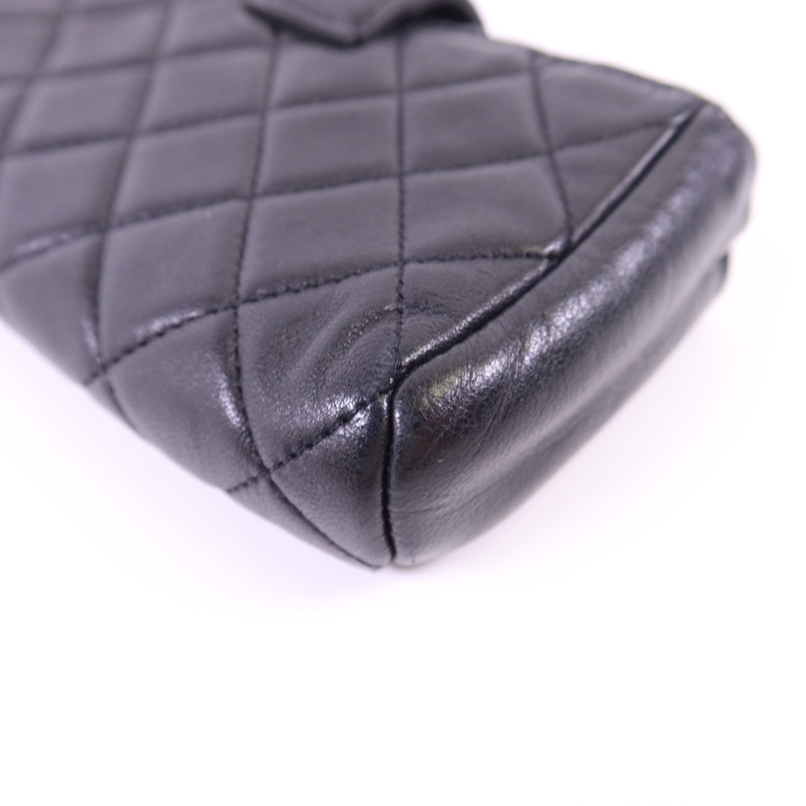 CHANEL 羊皮皮革Card Case銀扣卡片套