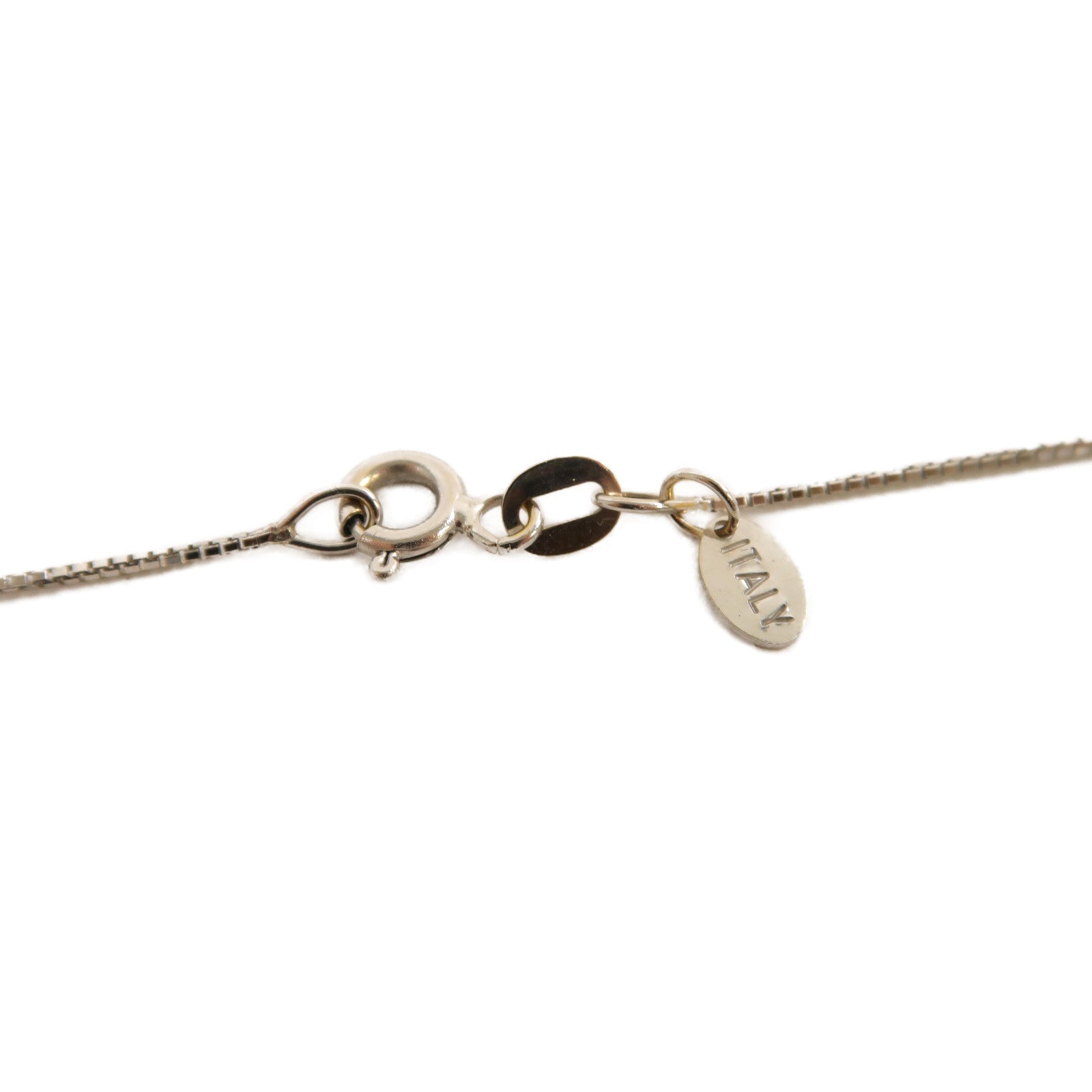 JEWELRY **【激減優惠】18K白金Diamond Necklace 0.168ct鑽石項鍊銀色