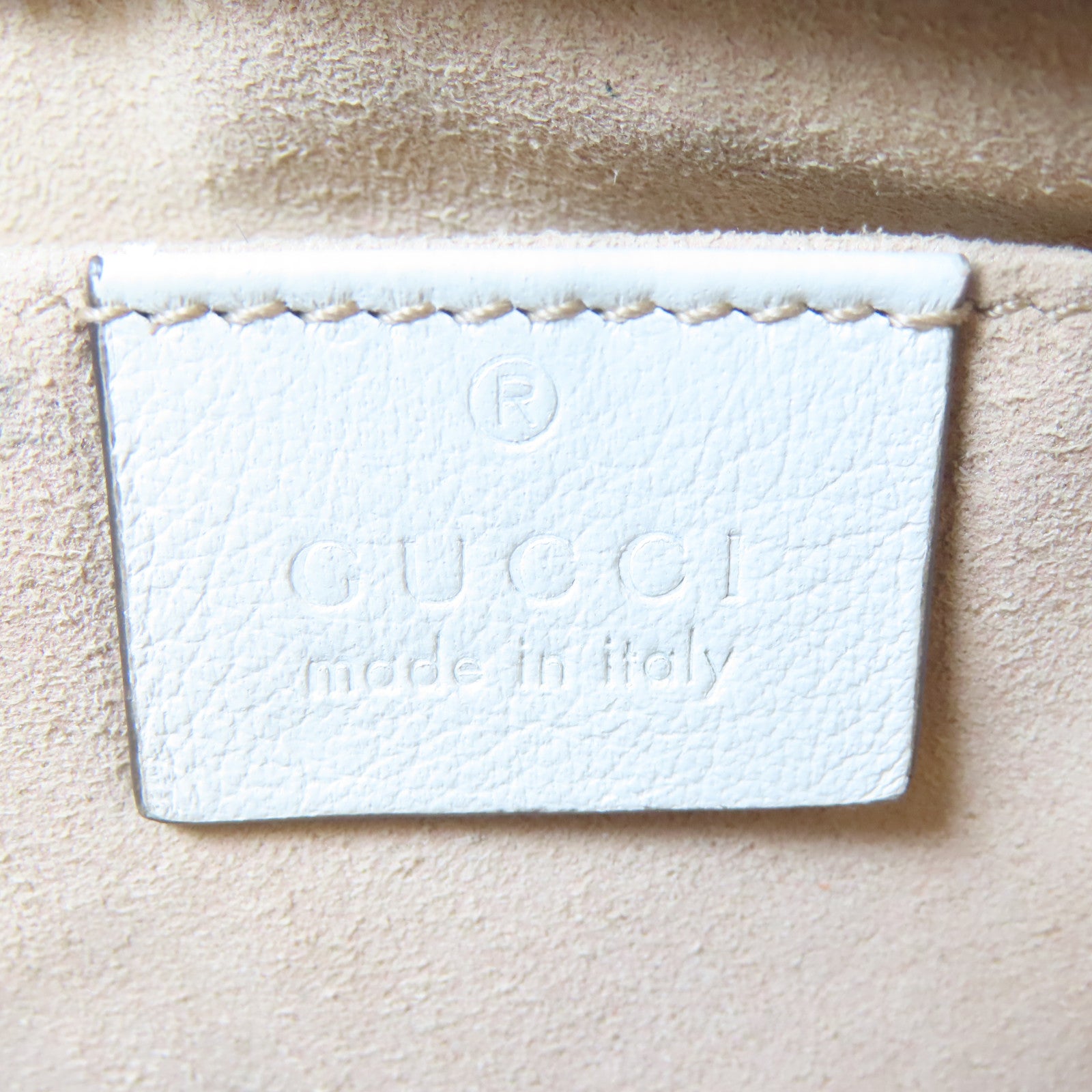 GUCCI 【激減優惠】牛皮皮革Shoulder Bag銀扣肩背袋藍色/白色