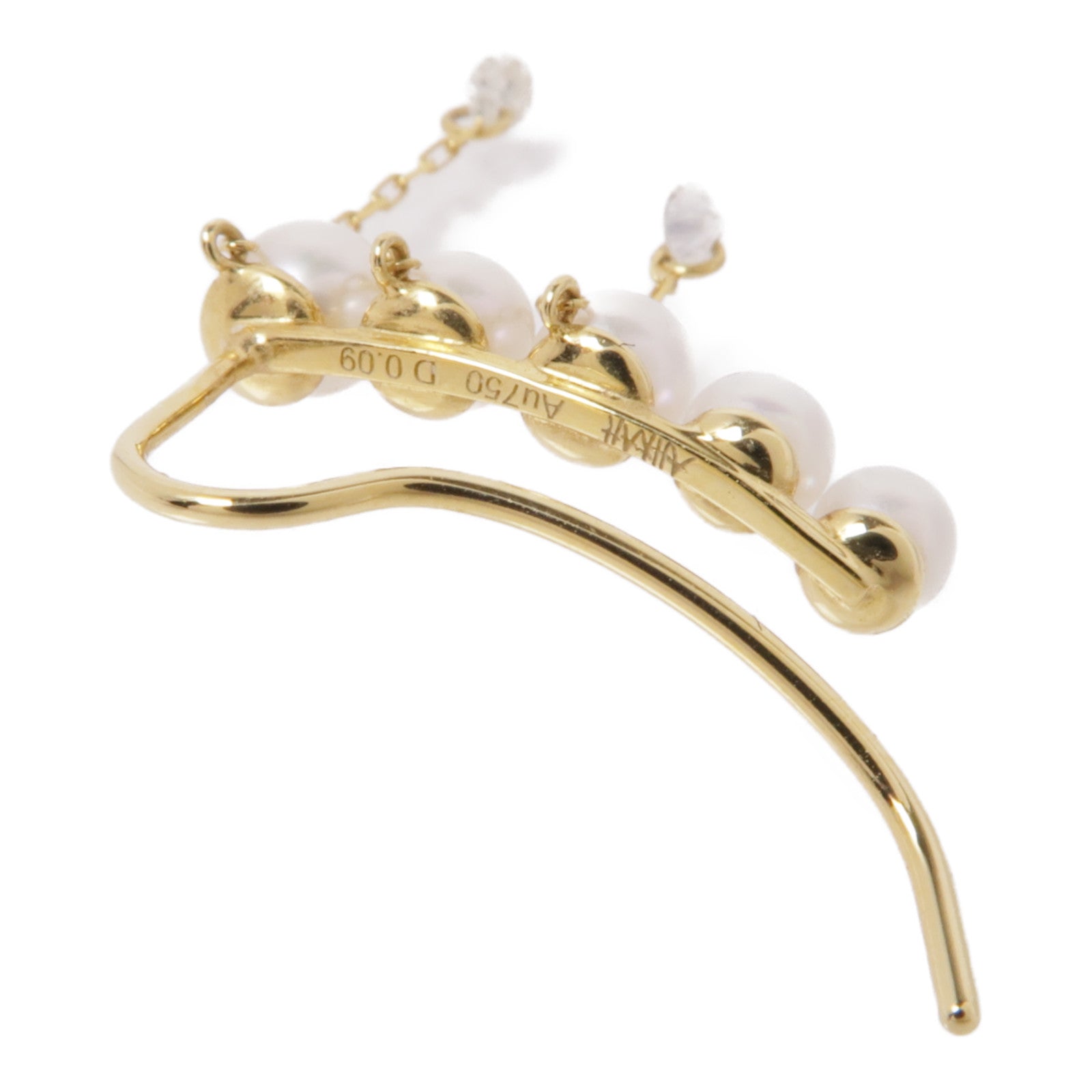 JEWELRY 18K黃金Single Diamond Earring鑽石耳環