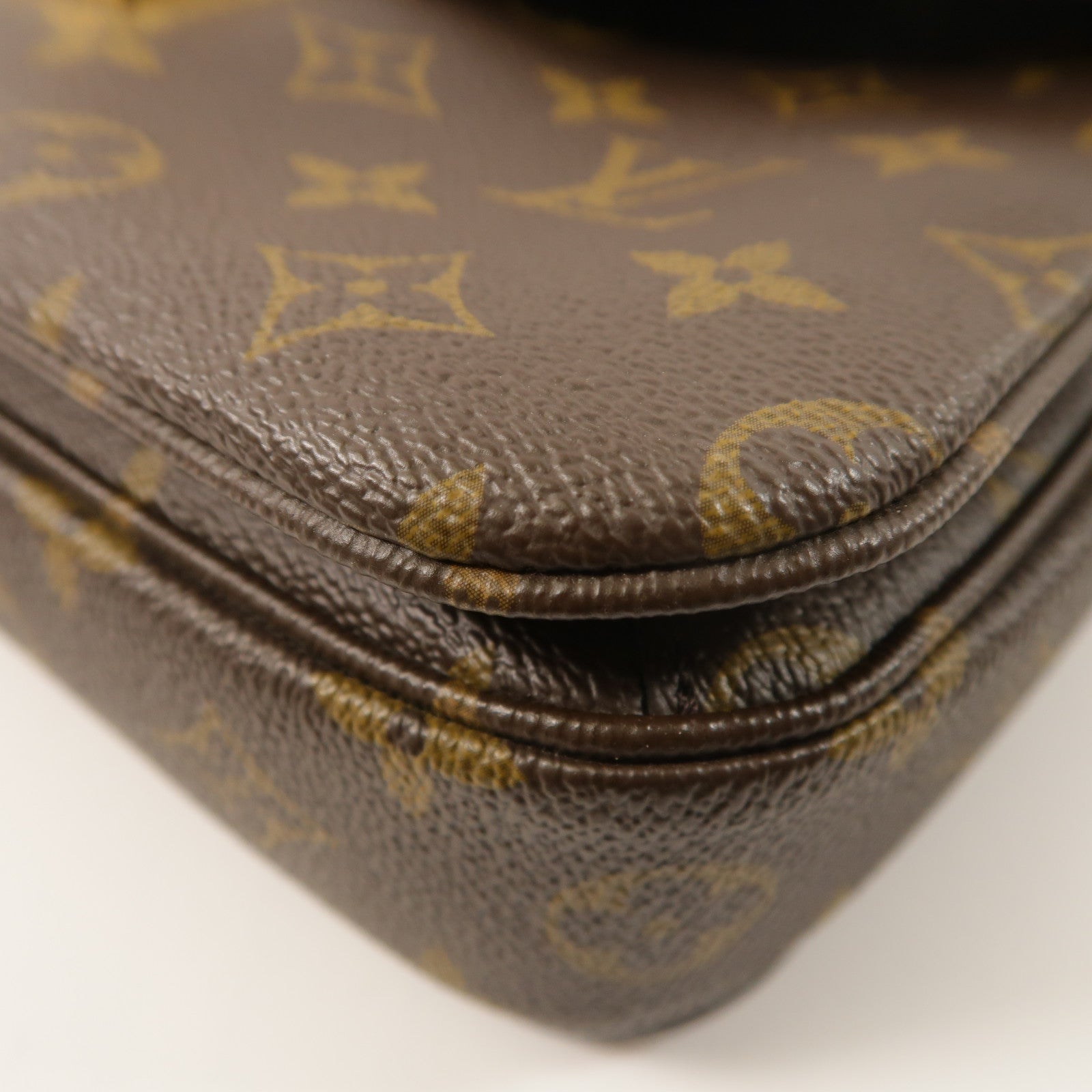 LOUIS VUITTON Monogram Pochette Metis金扣手挽肩背兩用袋棕色