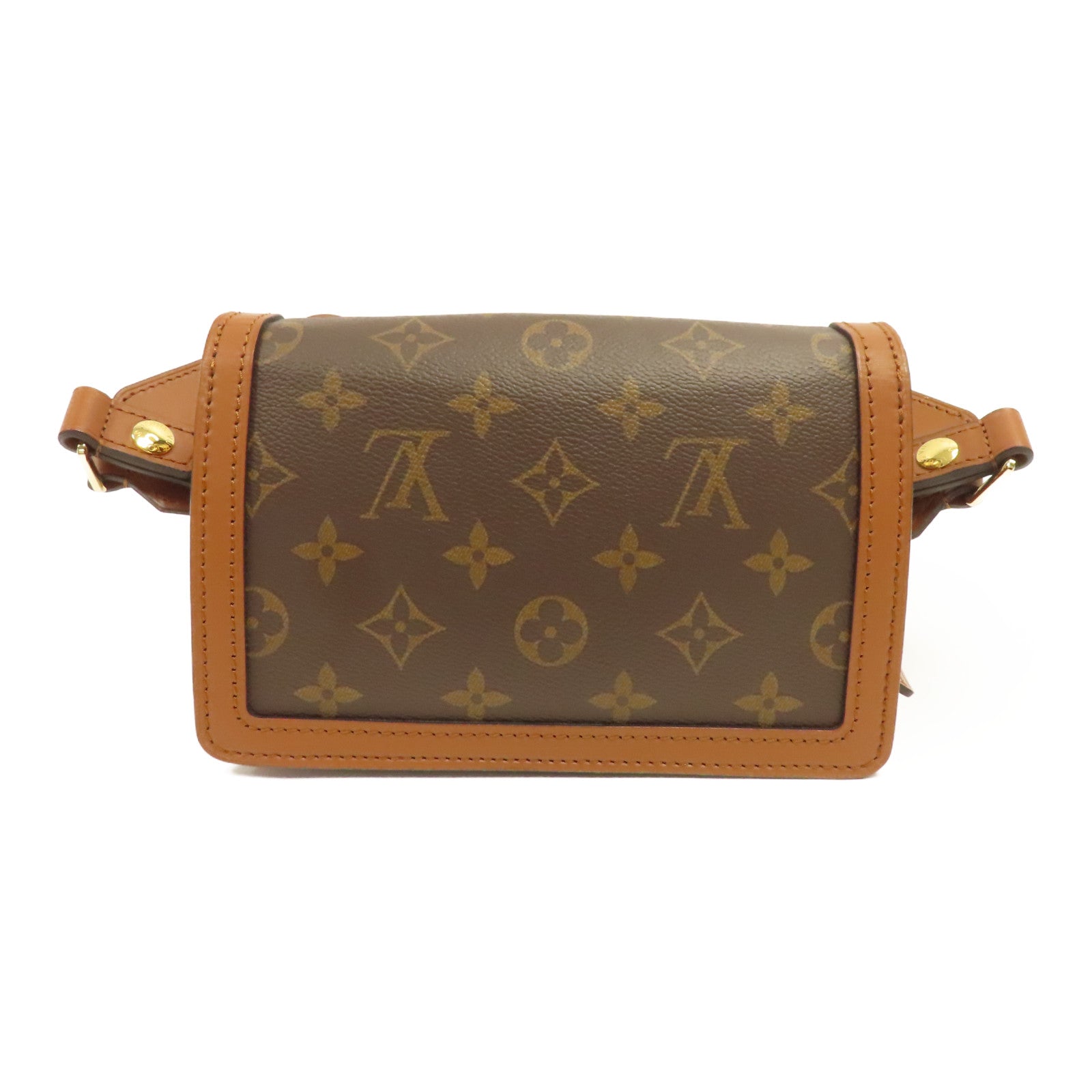 LOUIS VUITTON 【激減優惠】Monogram Dauphine金扣肩背袋啡色