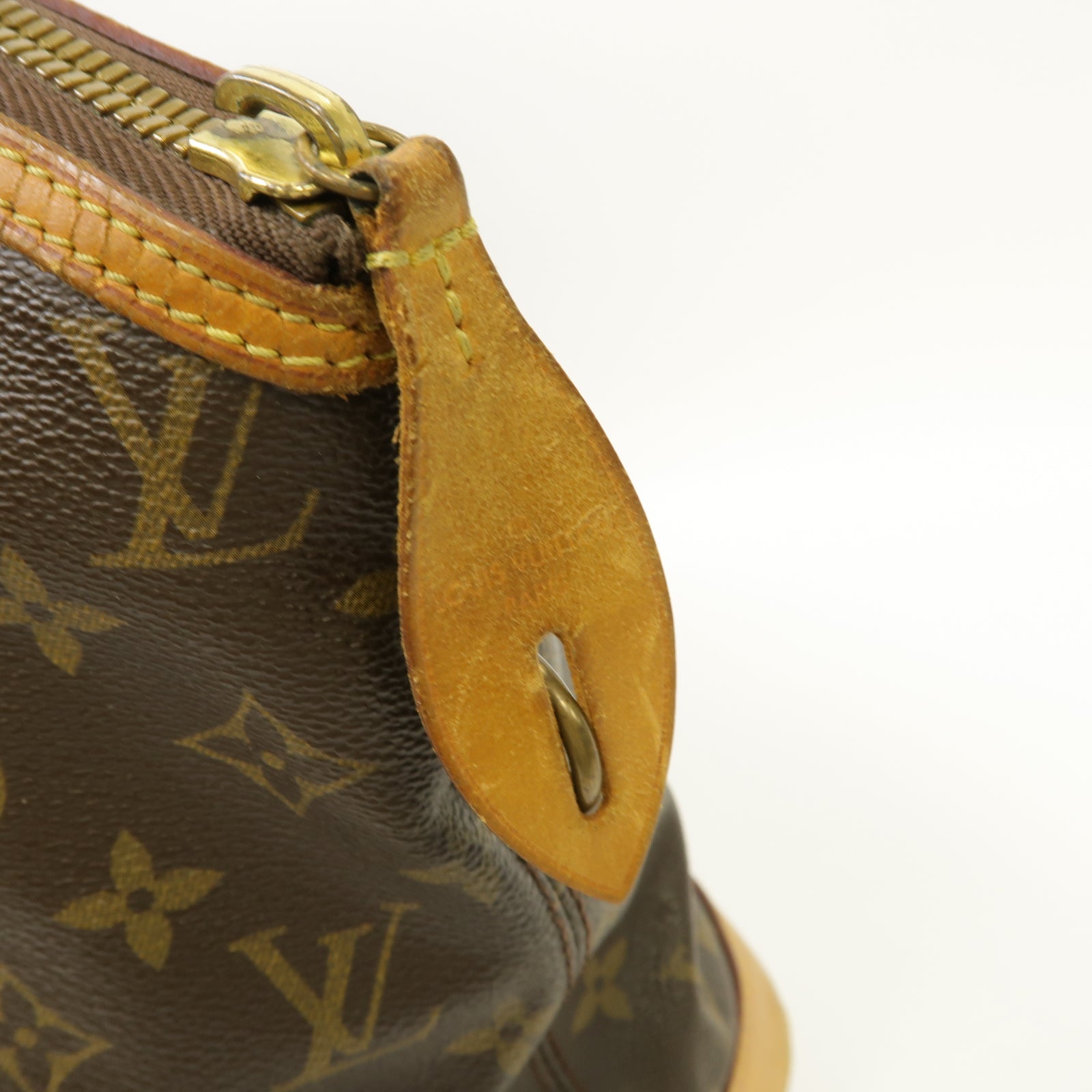 LOUIS VUITTON Monogram Lockit Horizontal金扣肩背袋棕色