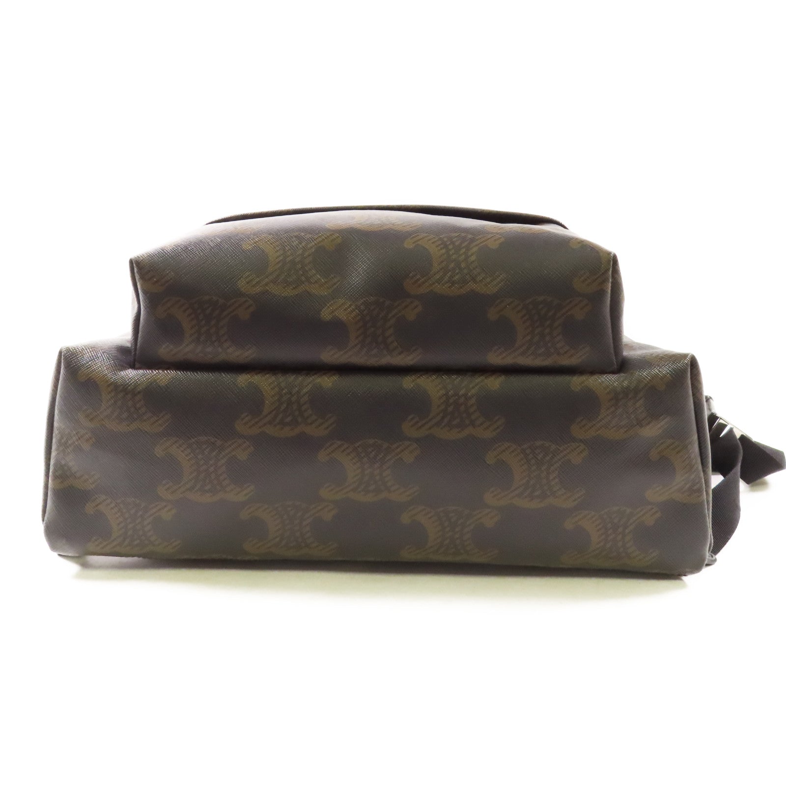 CELINE 【激減優惠】塗層帆布Triomphe Backpack銀扣背包