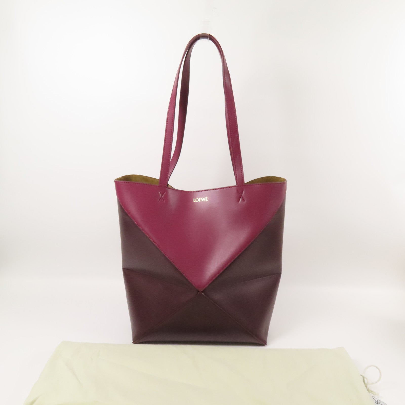 LOEWE 牛皮皮革Puzzle Fold Tote肩背袋